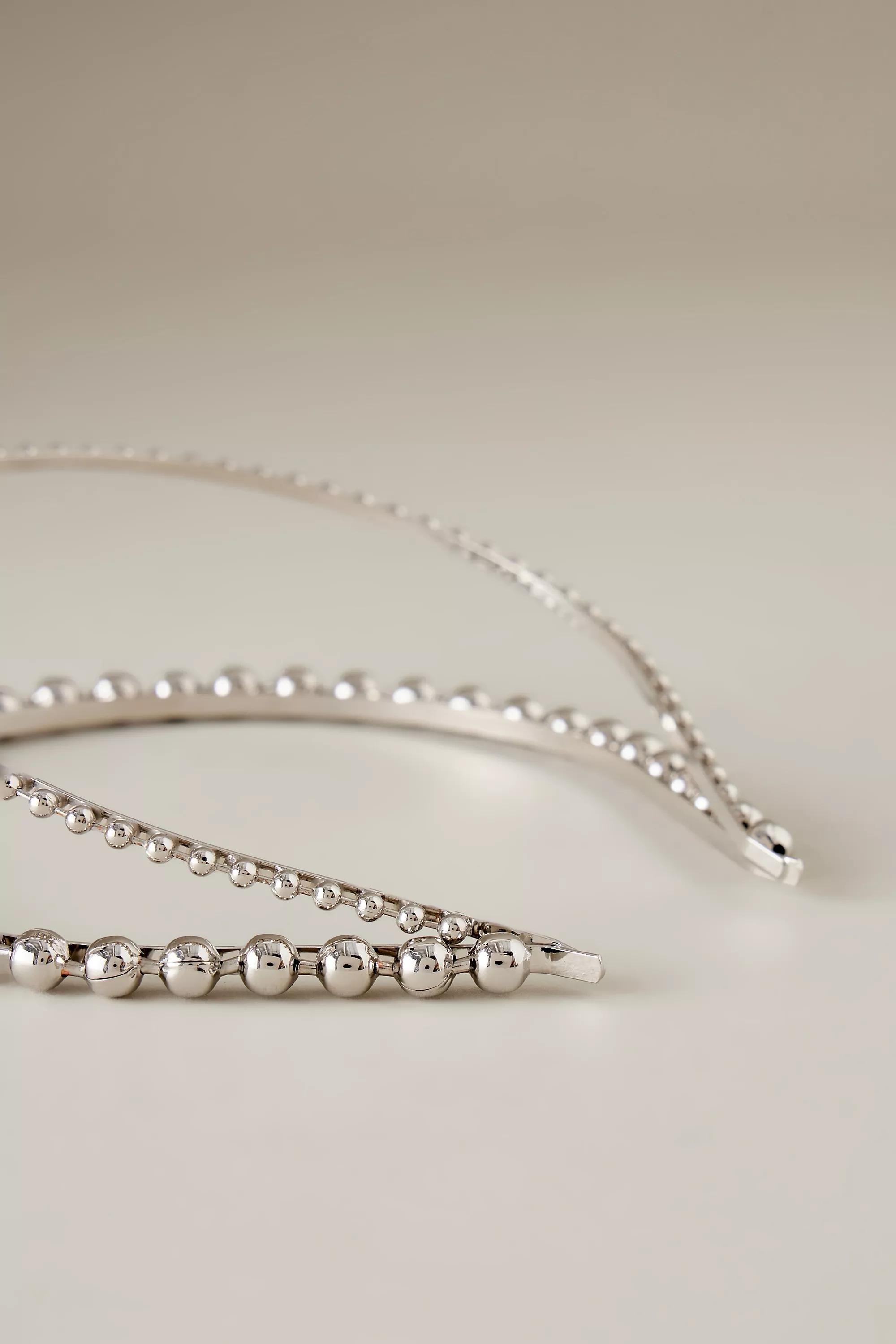 Double Row Headband, Pearl, A501_0000, large image number 1