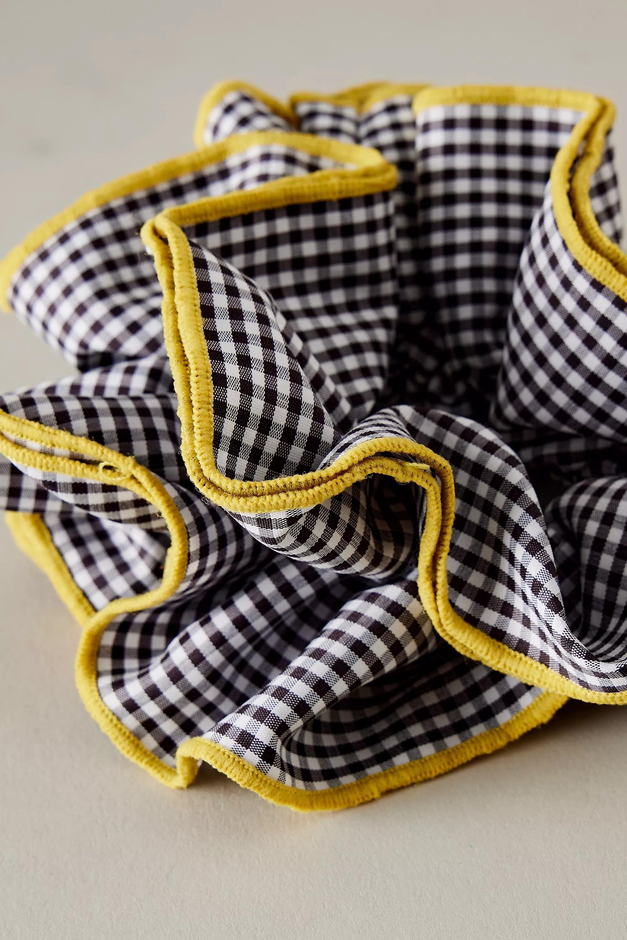 Oversized Hair Scrunchie, Navy, A501_0041, large image number 3