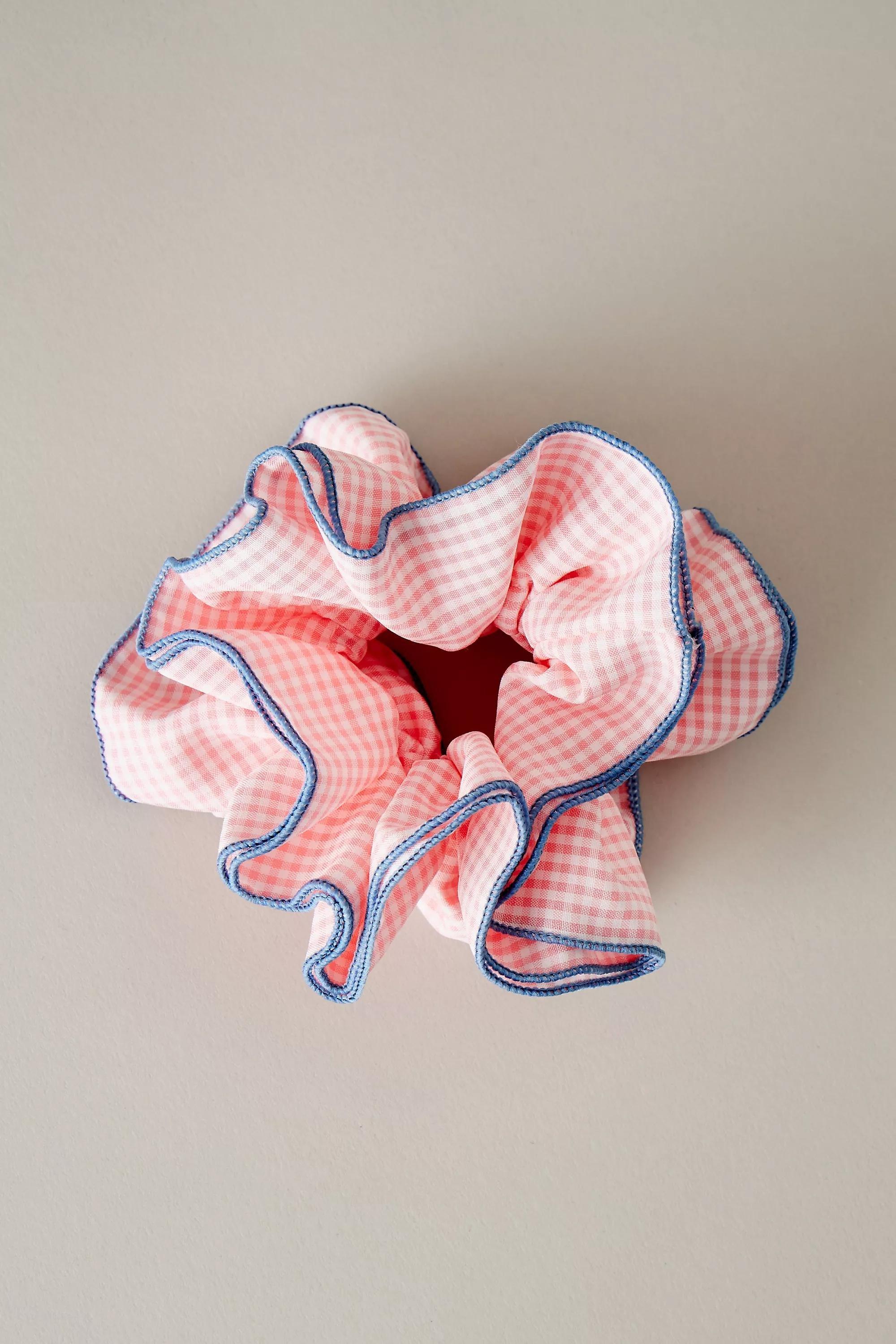 Oversized Hair Scrunchie, Pink, A501_0066, large image number 0