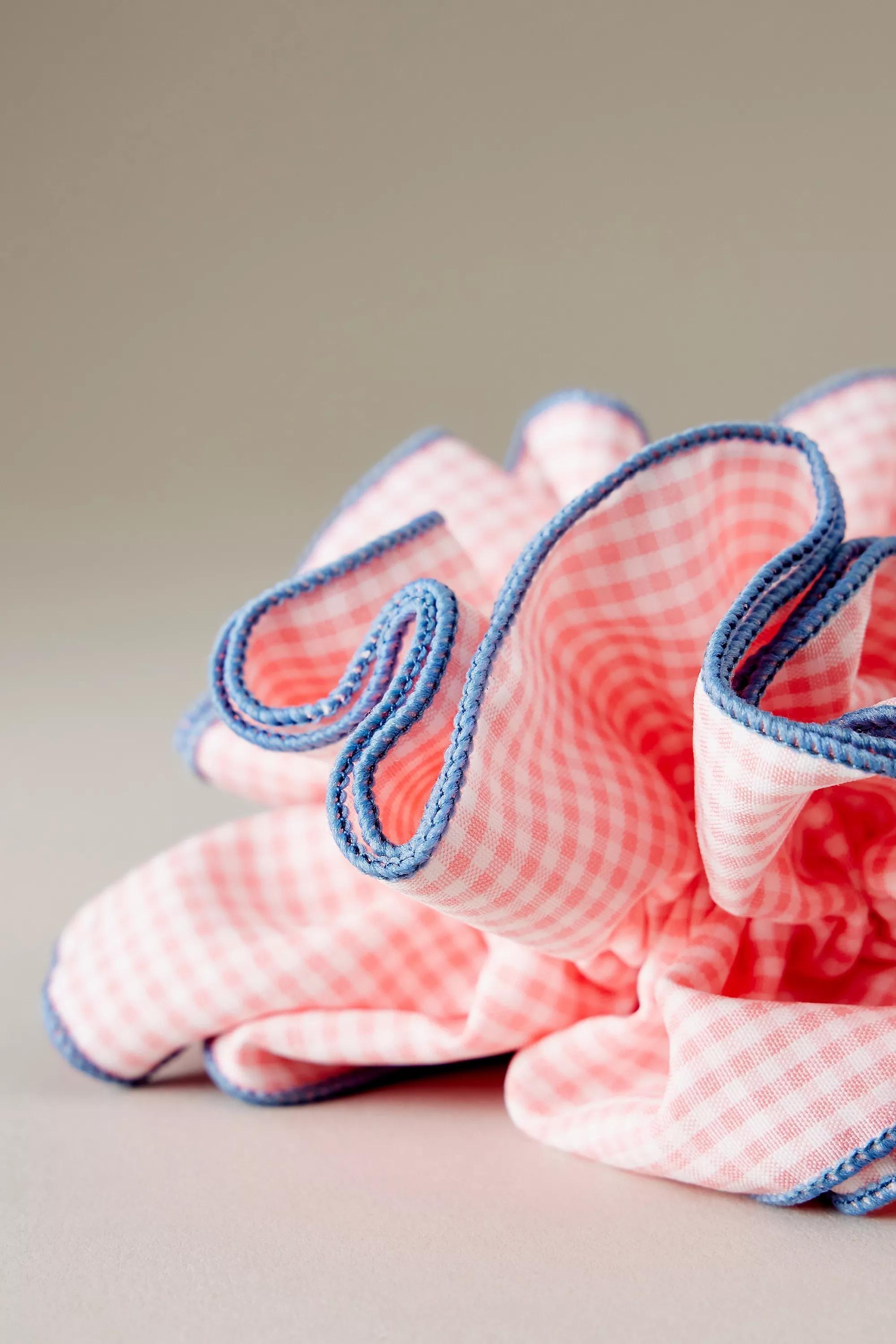 Oversized Hair Scrunchie, Pink, A501_0066, large image number 1