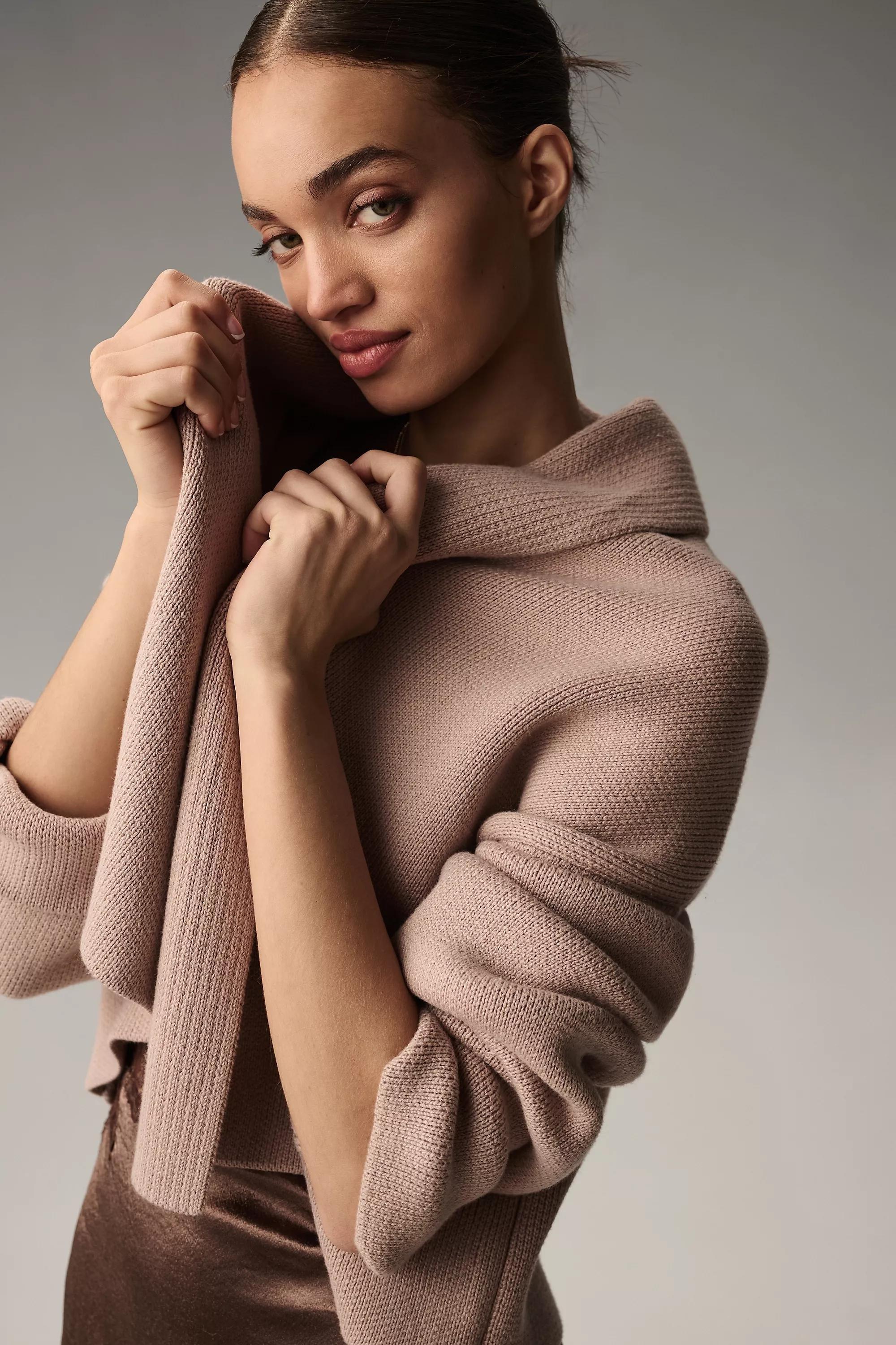 Mariel Cropped Cardigan, Beige, A501_0014, large image number 2