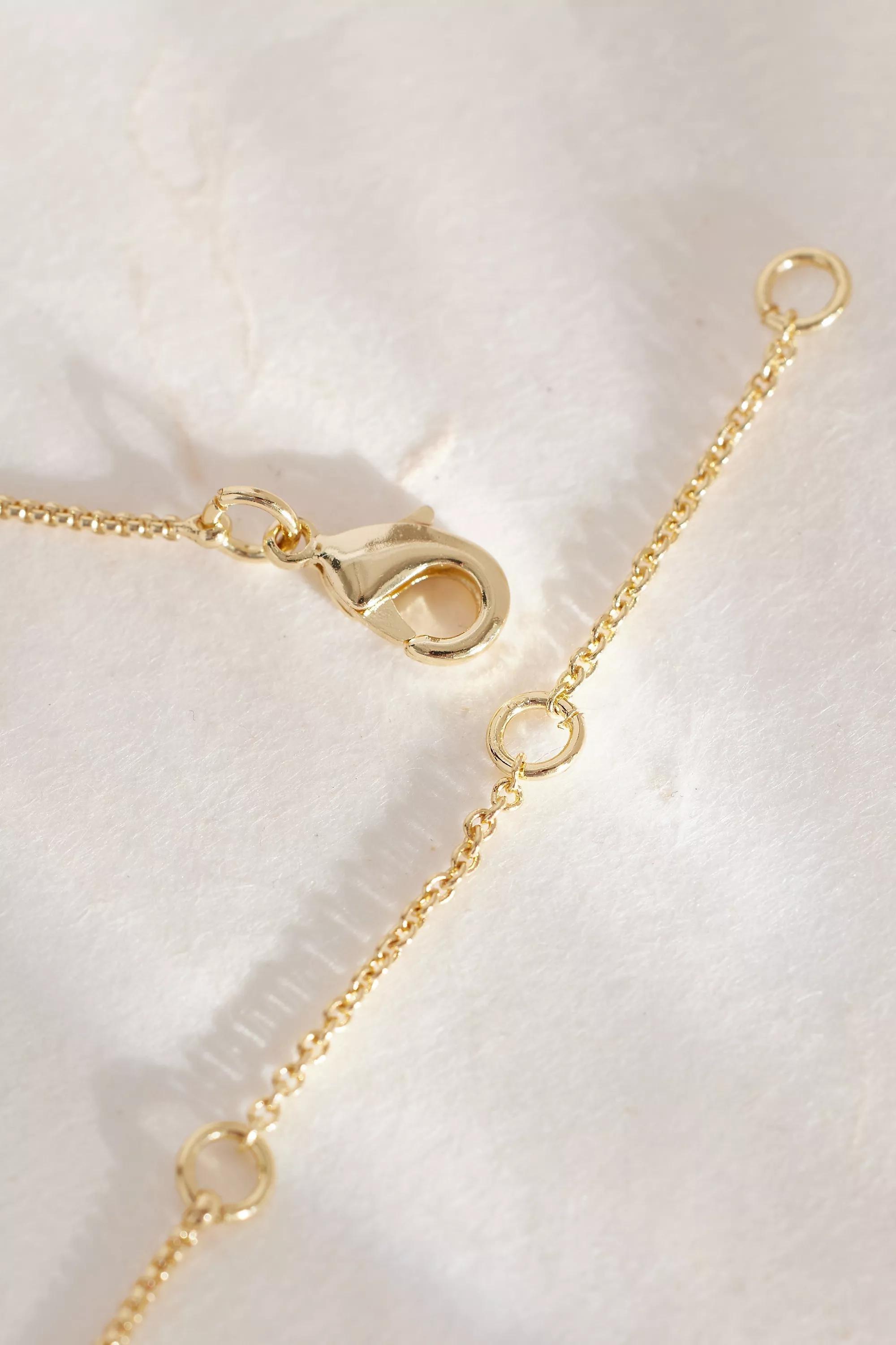 Gemini Zodiac Word Necklace, Gold, A501_0803, large image number 2