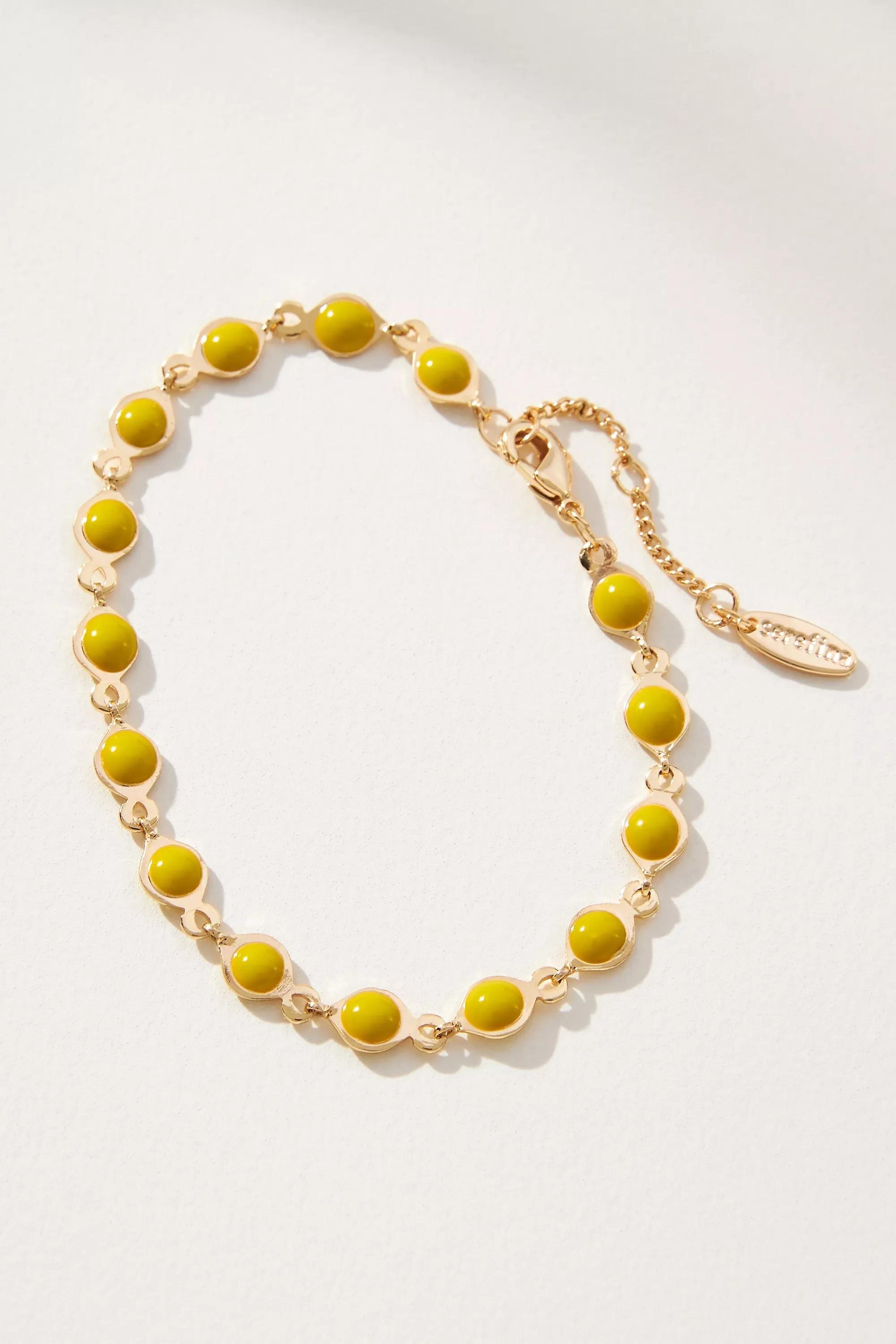 Baublebar Gold-Plated Cabochan Wrap Bracelet, Yellow, A501_0034, large image number 0