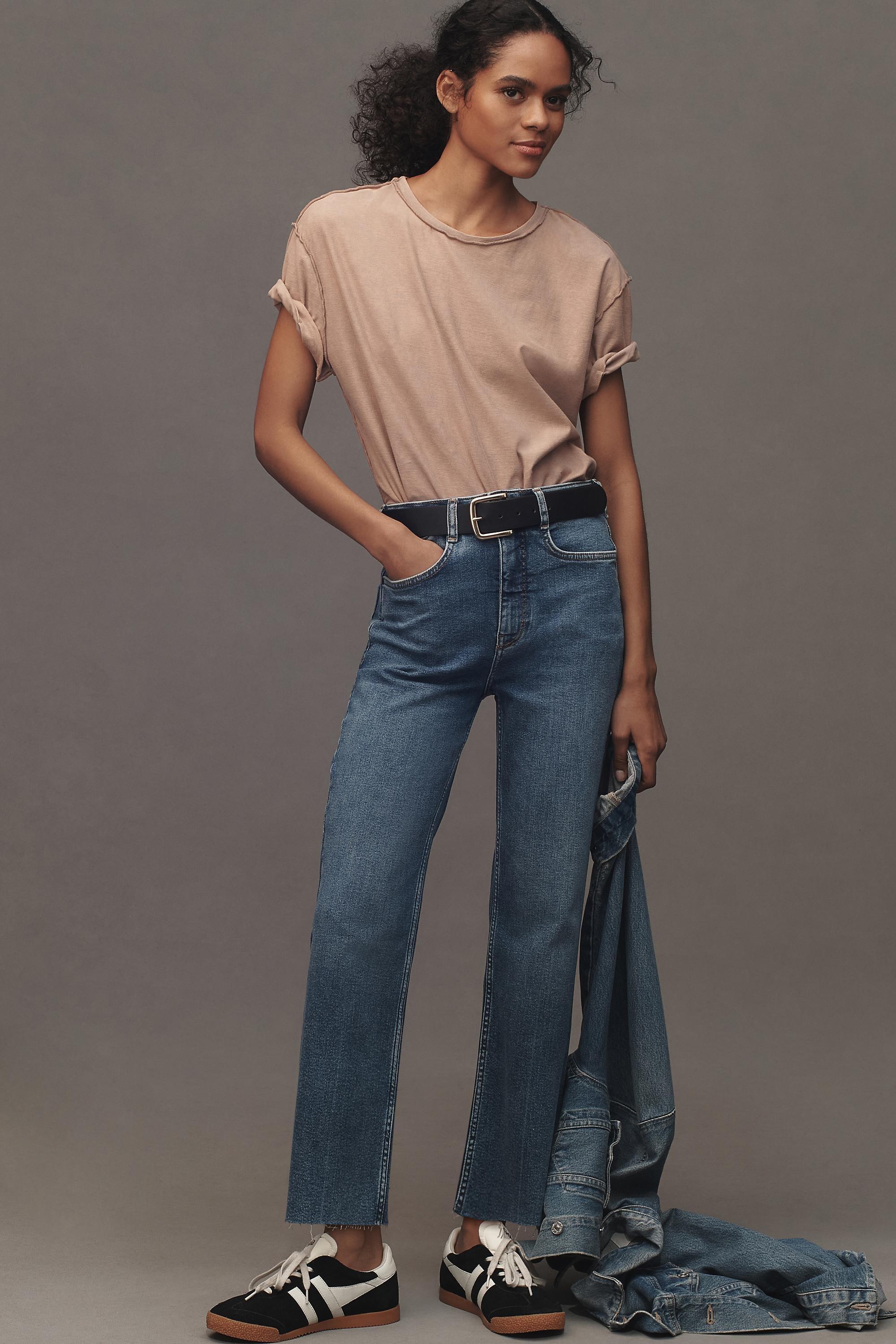 The Annie High-Rise Straight-Leg Jeans By Pilcro, Blue, , large image number 1