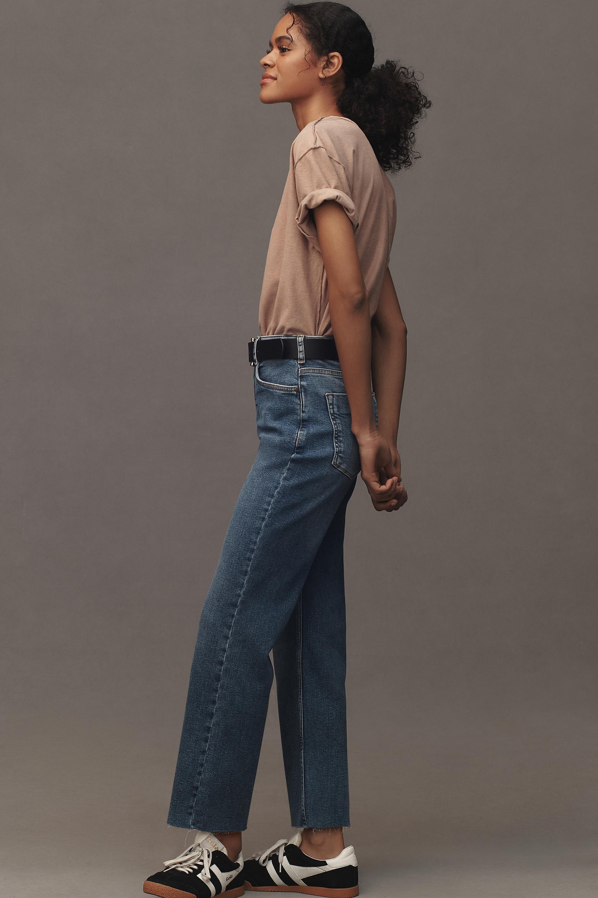 The Annie High-Rise Straight-Leg Jeans By Pilcro, Blue, , large image number 3
