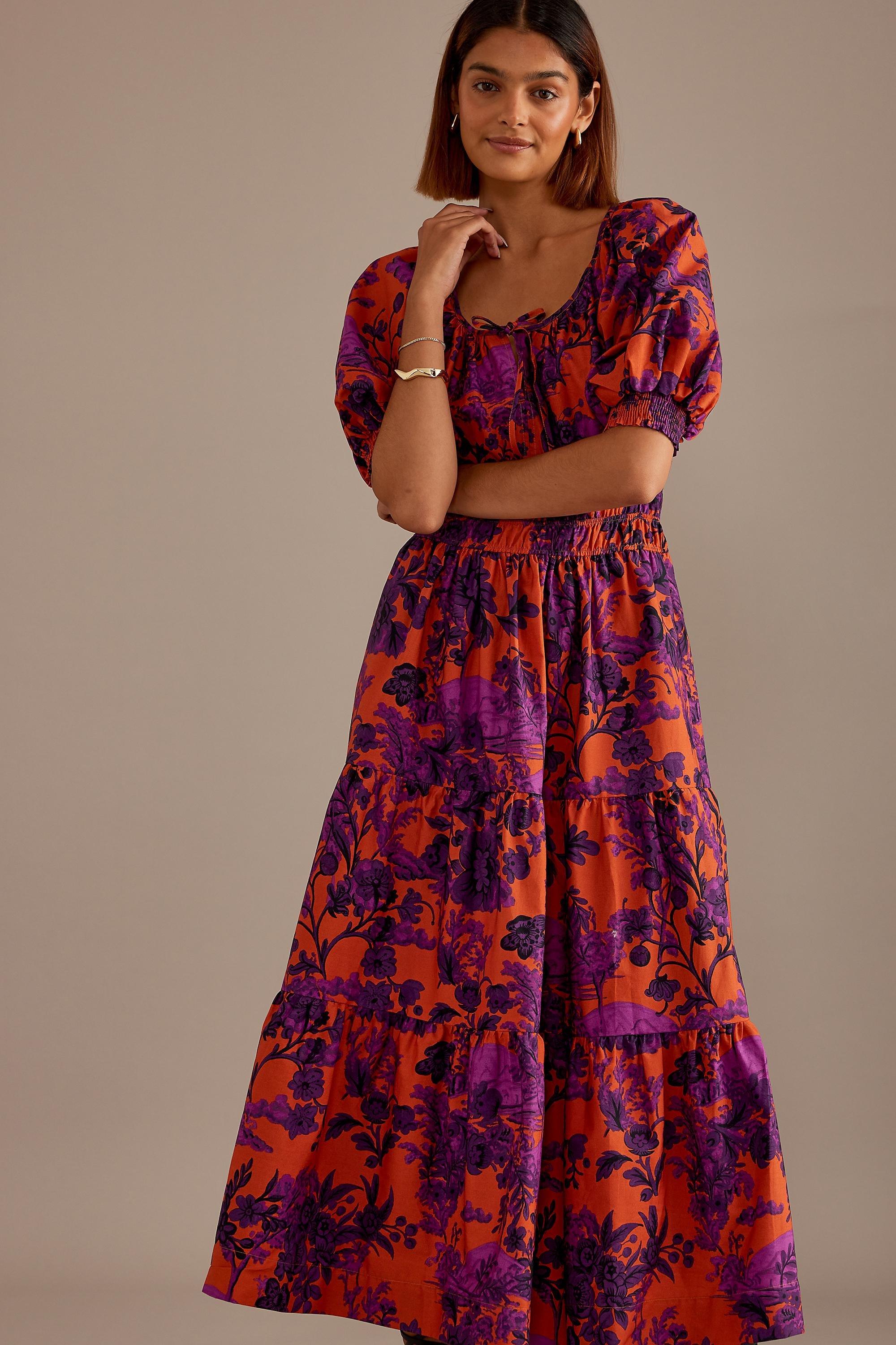 Motif The Somerset Maxi Dress, Purple, , large image number 3