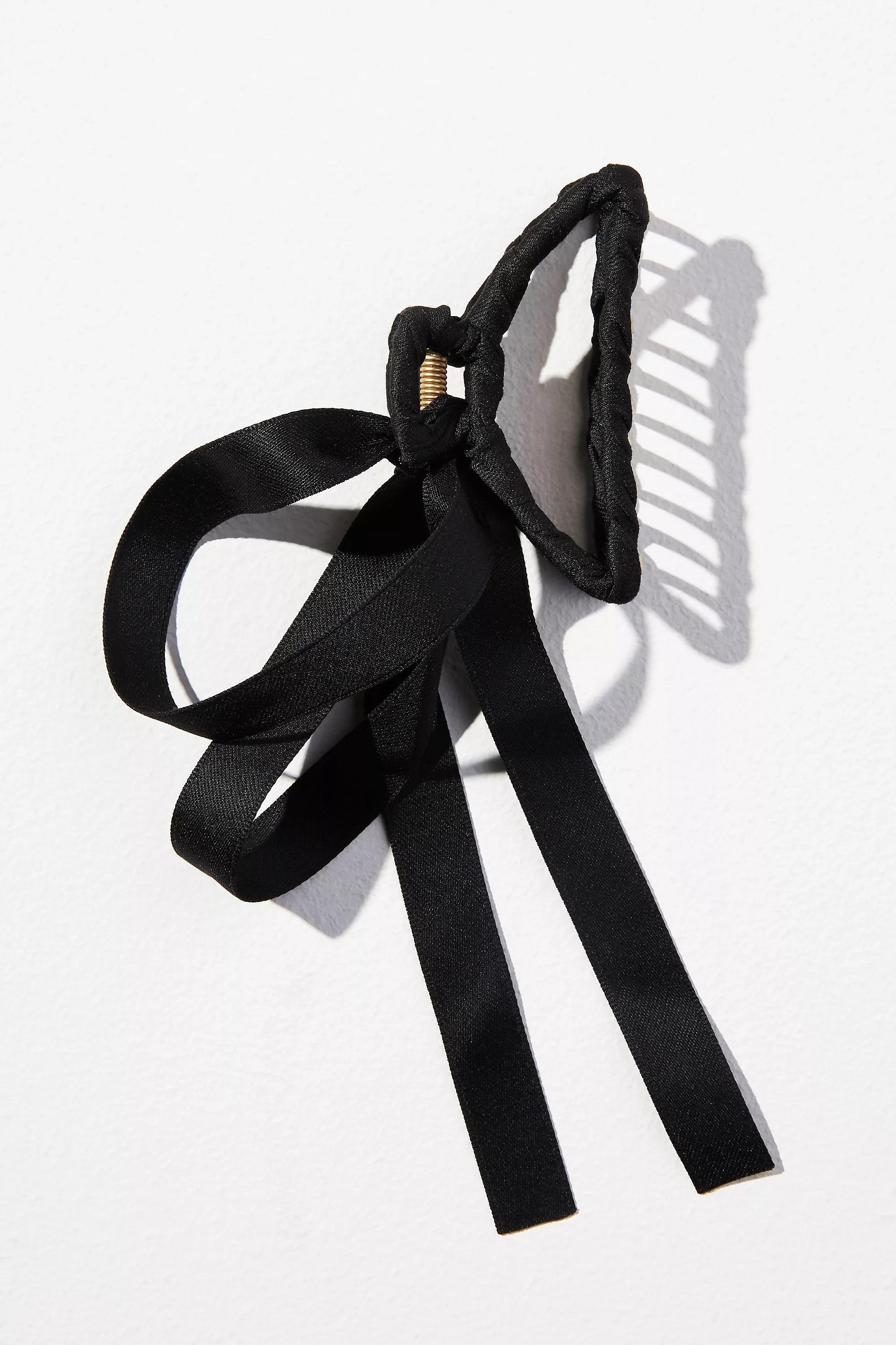 By Anthropologie Bow Hair Claw Clip, Black, A501_0001, large image number 1