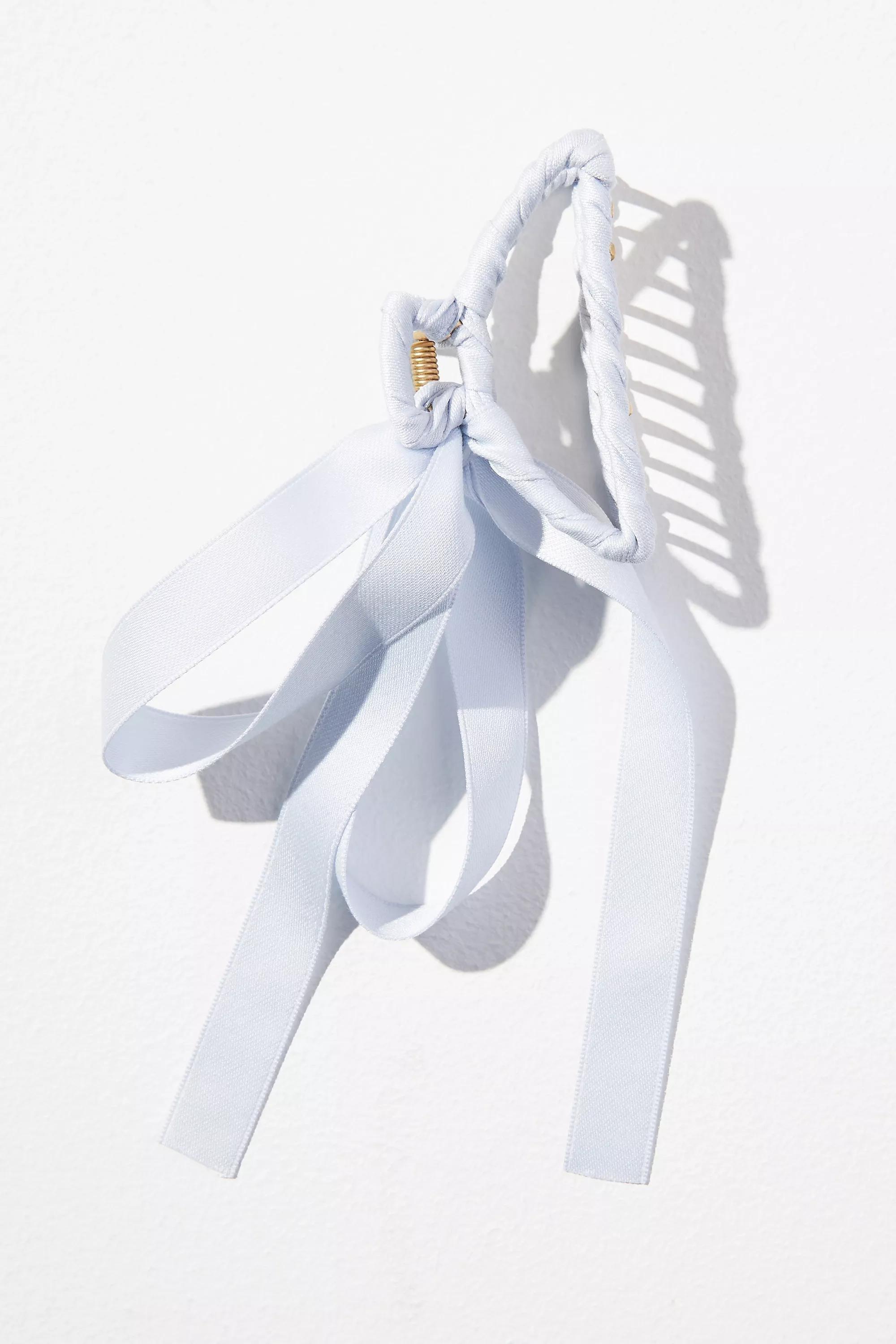 By Anthropologie Bow Hair Claw Clip, Blue, A501_0048, large image number 0