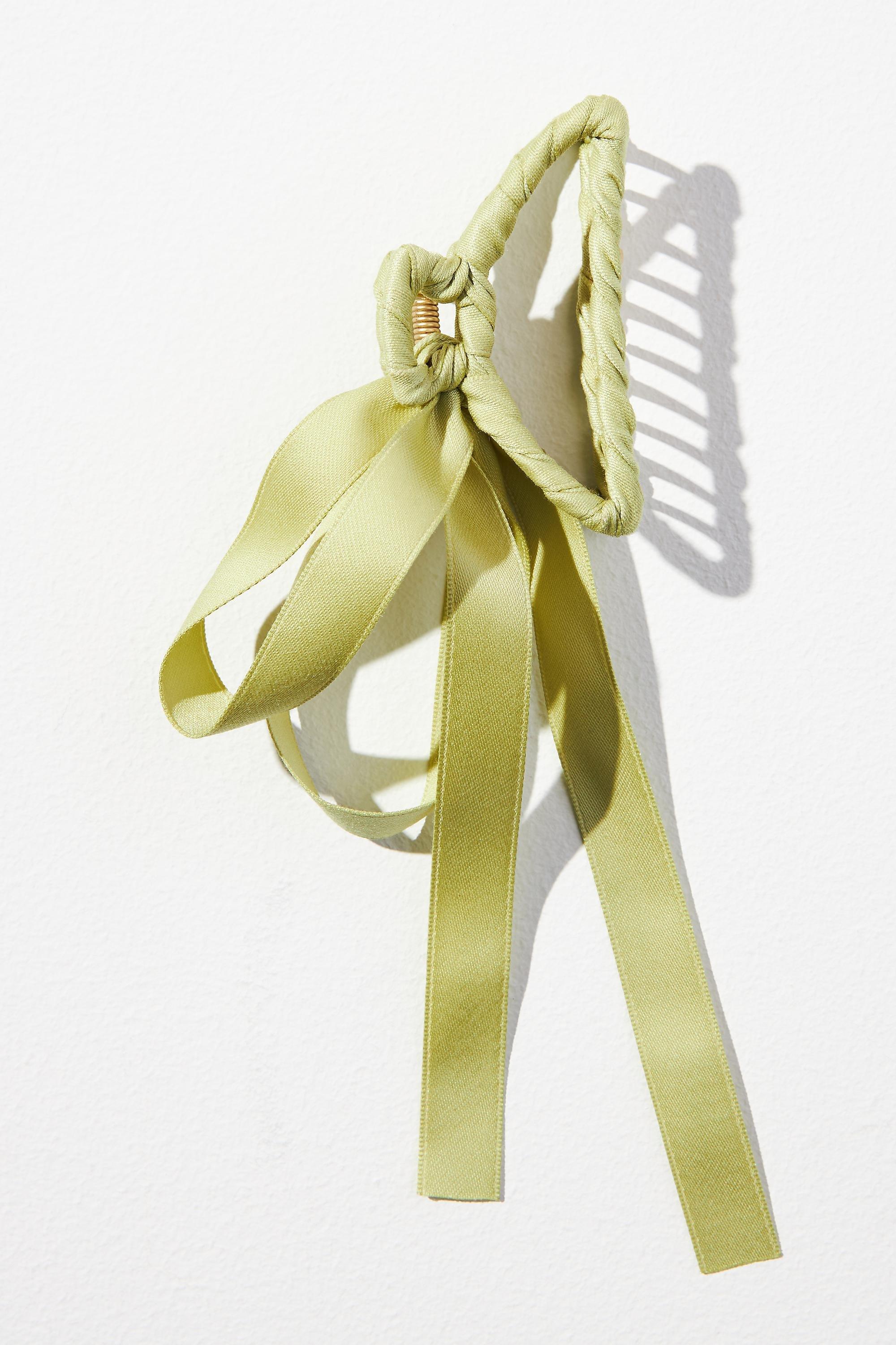 By Anthropologie Bow Hair Claw Clip, Green, A501_0237, large image number 0