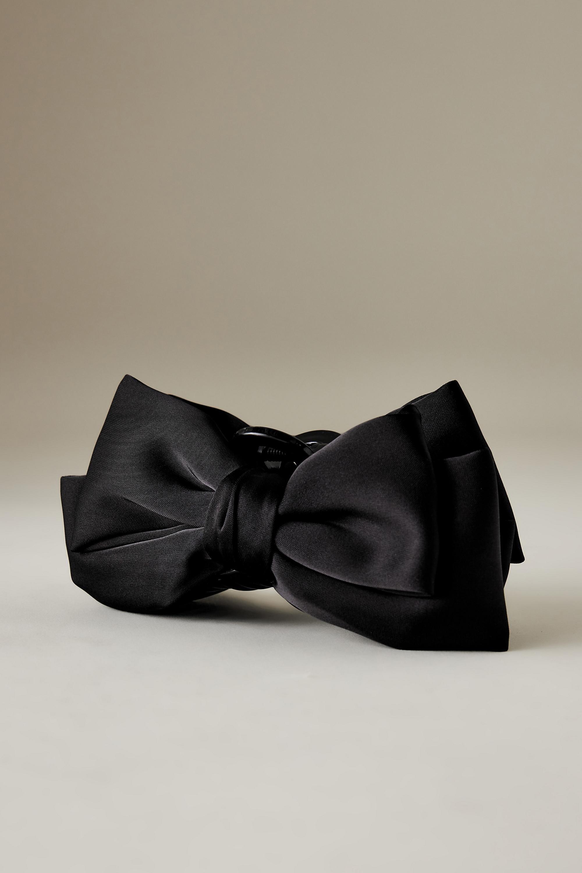 Hair Bow Claw Clip, Black, A501_0001, large image number 1