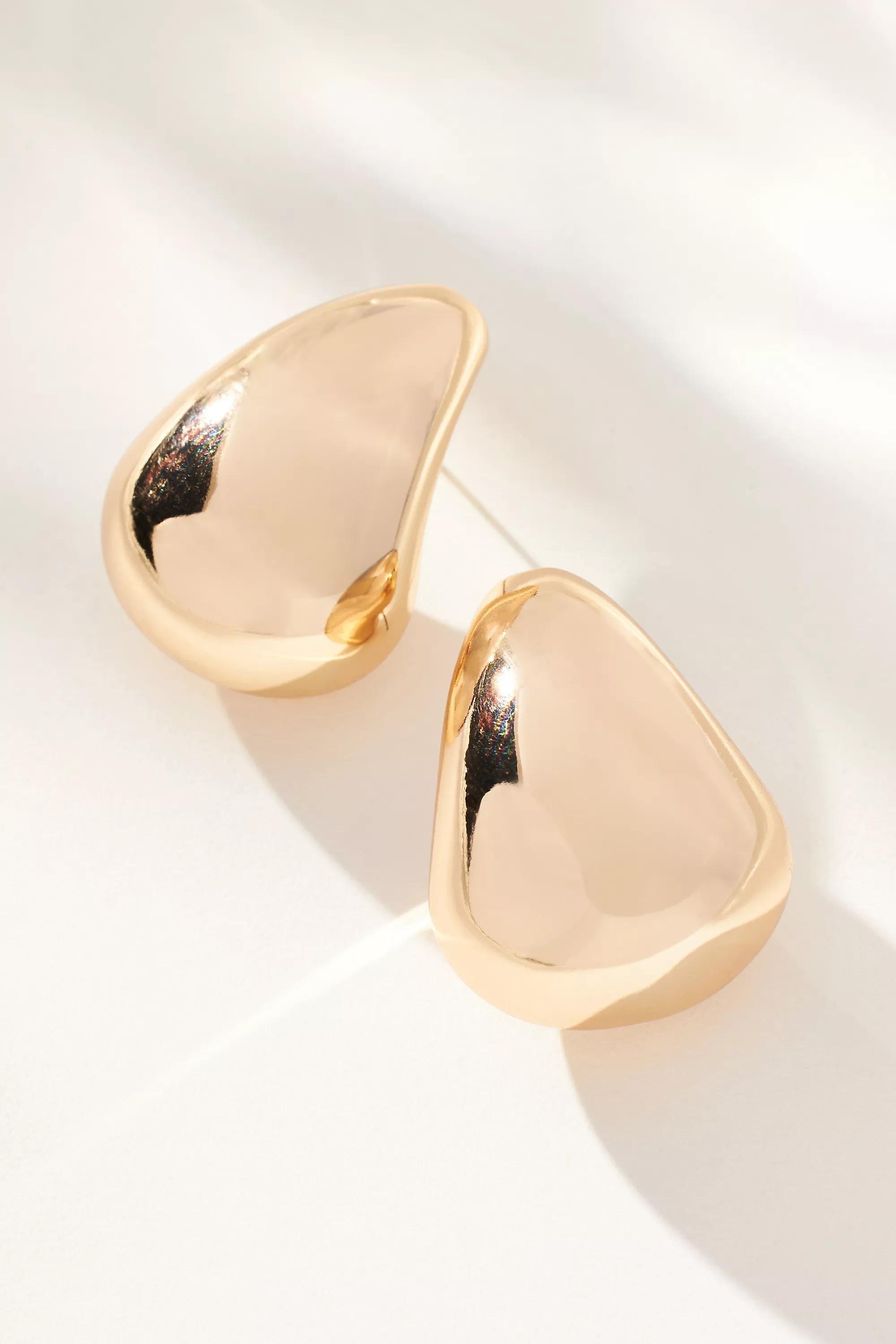 The Petra Large Drop Earrings, Gold, A501_0070, large image number 0