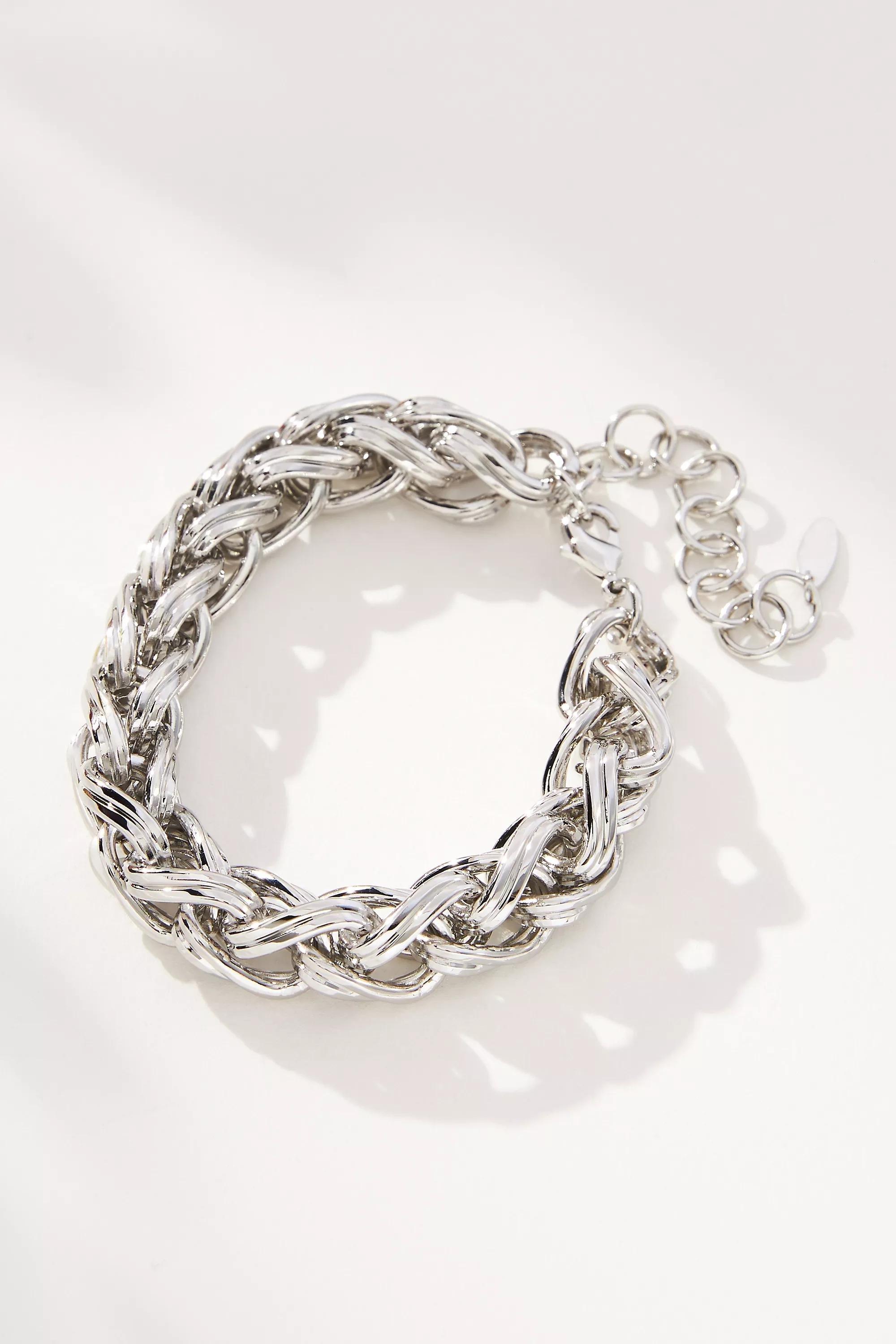 Rope Chain Bracelet, Silver, A501_0007, large image number 1