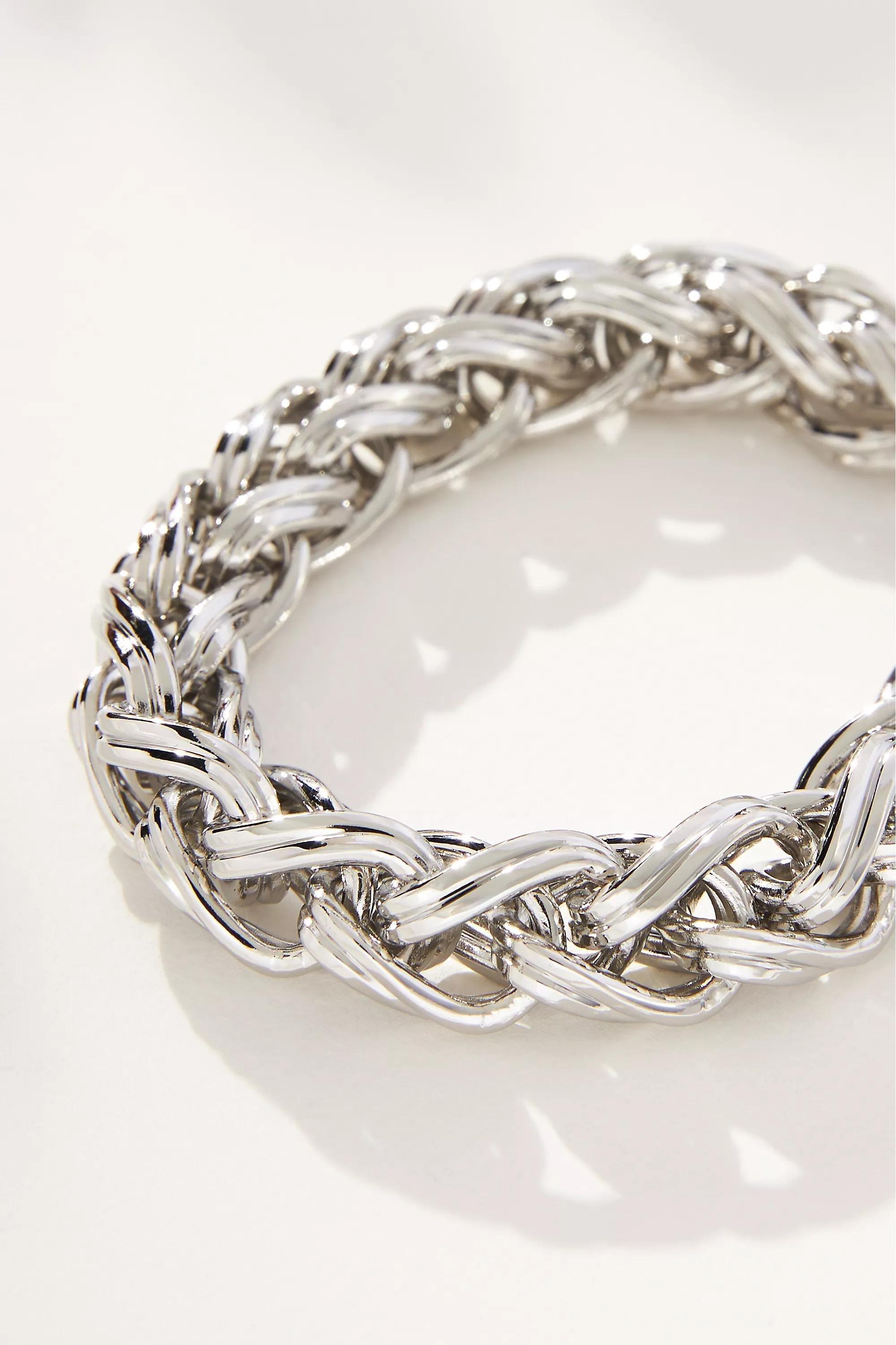 Rope Chain Bracelet, Silver, A501_0007, large image number 3
