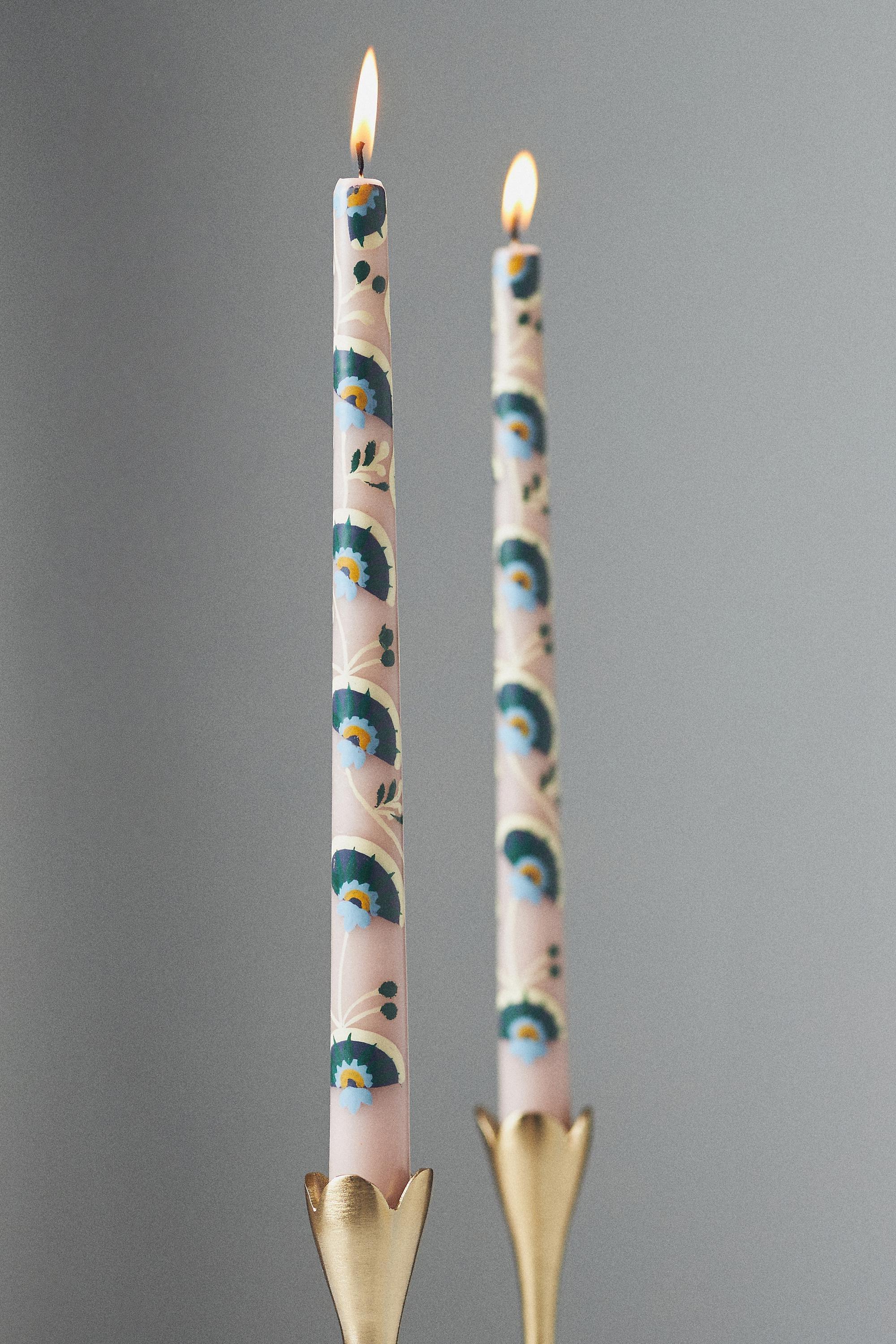 Alexandria Taper Candles, Set Of 2, Ivory, A501_0011, large image number 0