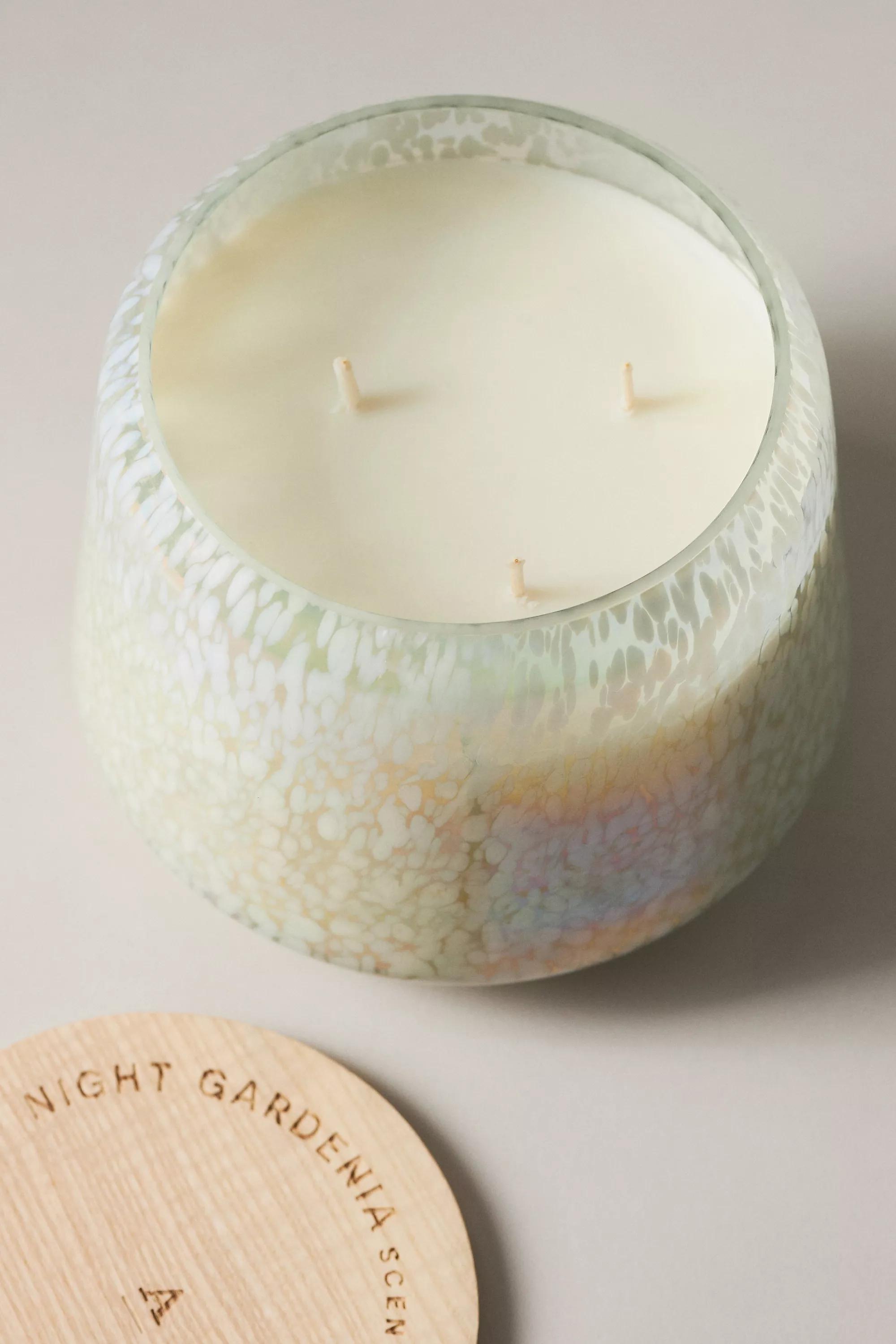 WHITE The Gather Candle by Anthropologie: Night Gardenia Mini, A501_0010, large image number 4