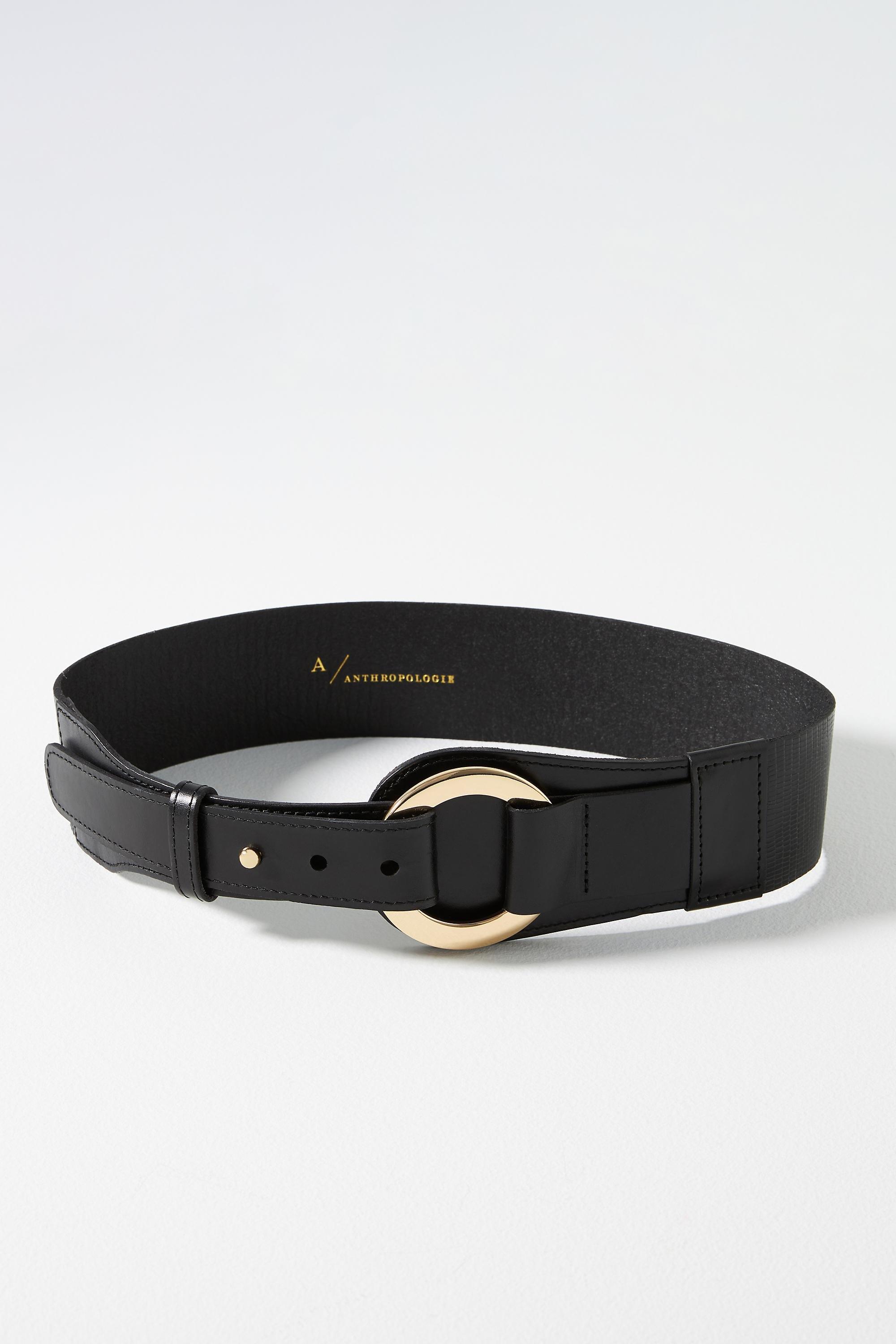 Wide Ring Hip Belt, Black, , medium