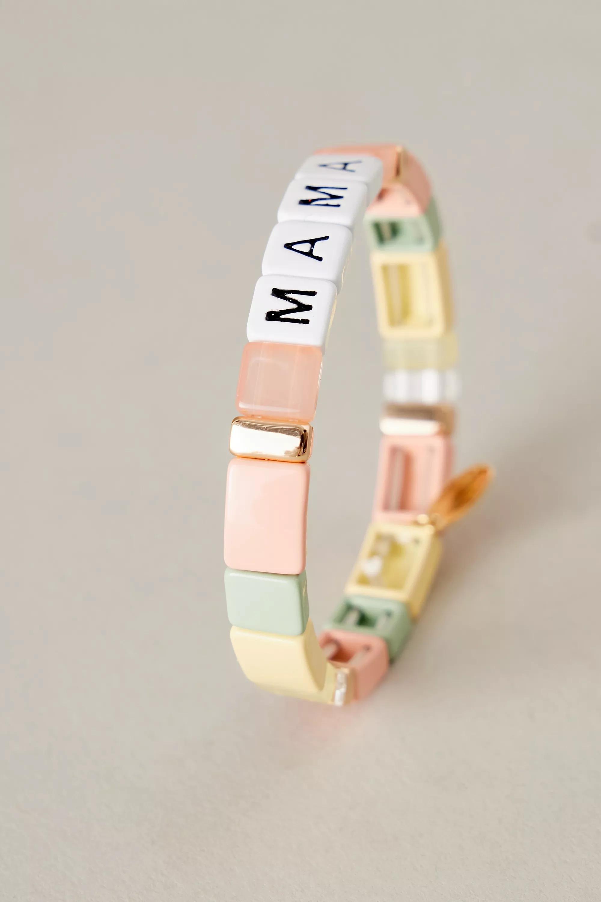 Beaded Chicklet Bracelet, Multicolour, A501_0067, large image number 1