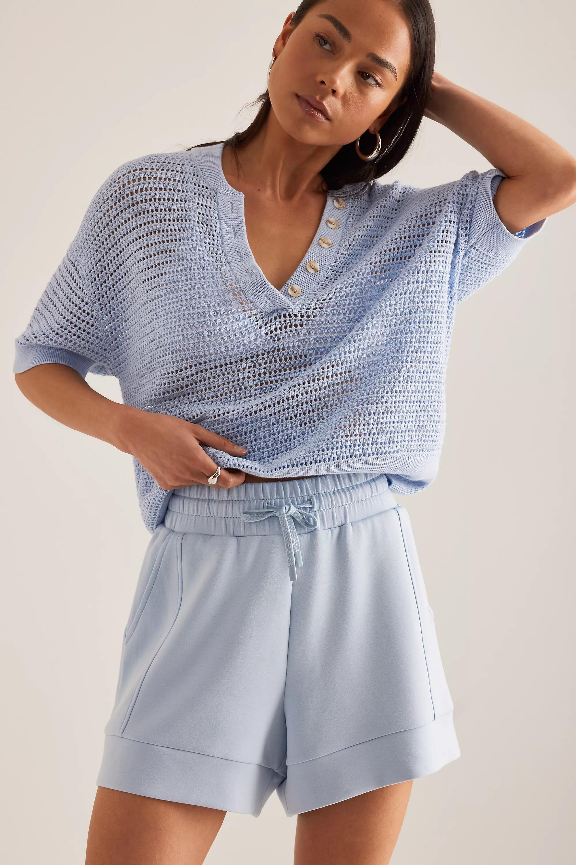 Varley Atrium High- Rise Shorts, Blue, , large image number 2