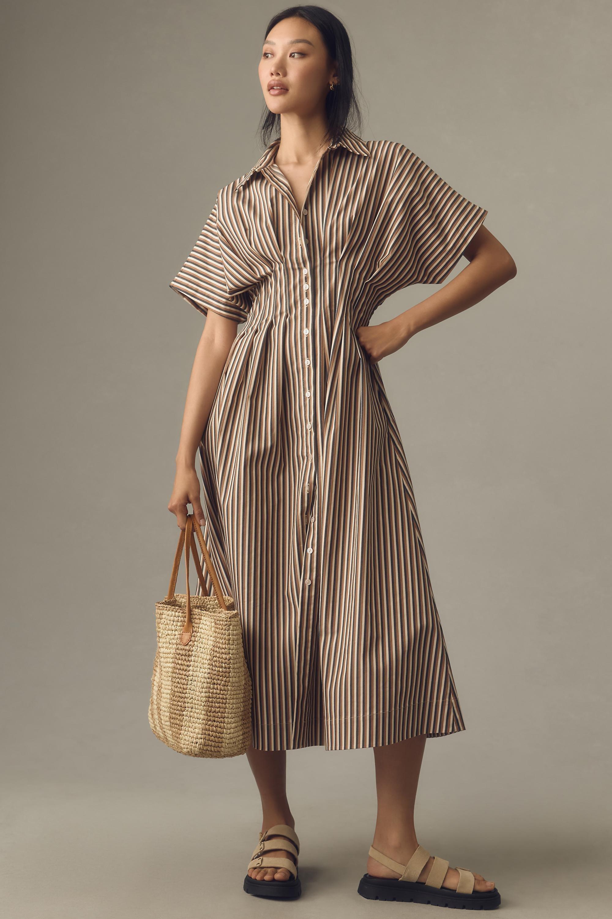 Motif Exquise Tobie Midi Dress, Brown, , large image number 0