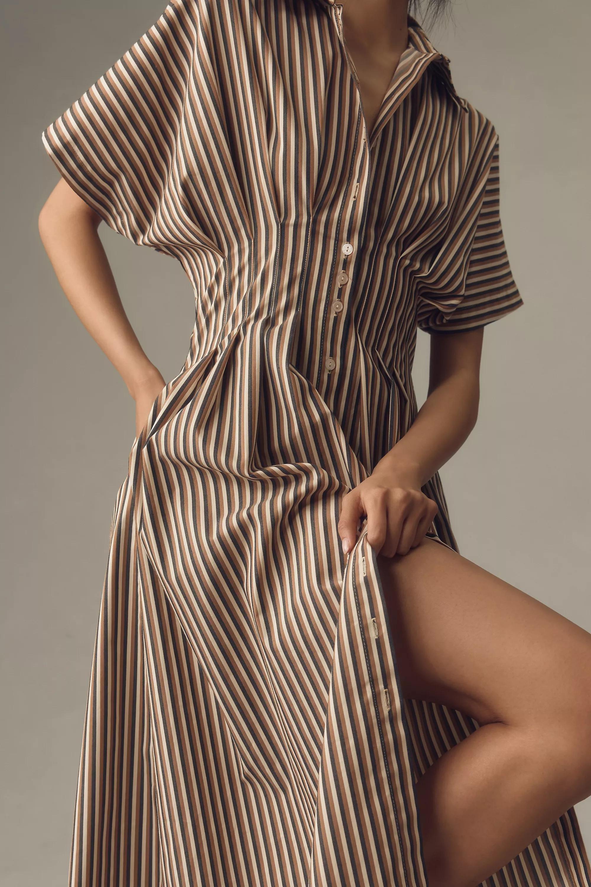 Motif Exquise Tobie Midi Dress, Brown, , large image number 1