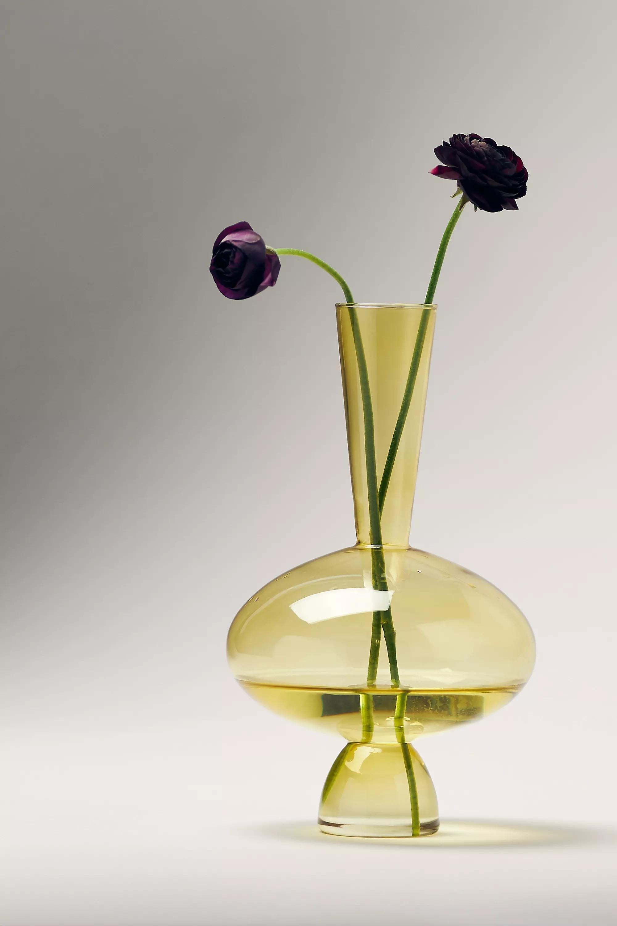 Glass Vase, Yellow, A501_0272, large image number 0