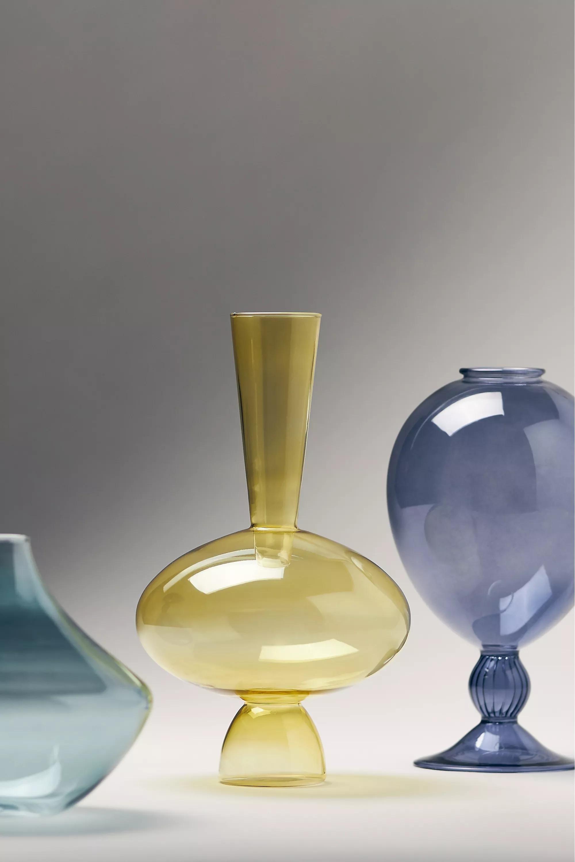Glass Vase, Yellow, A501_0272, large image number 1