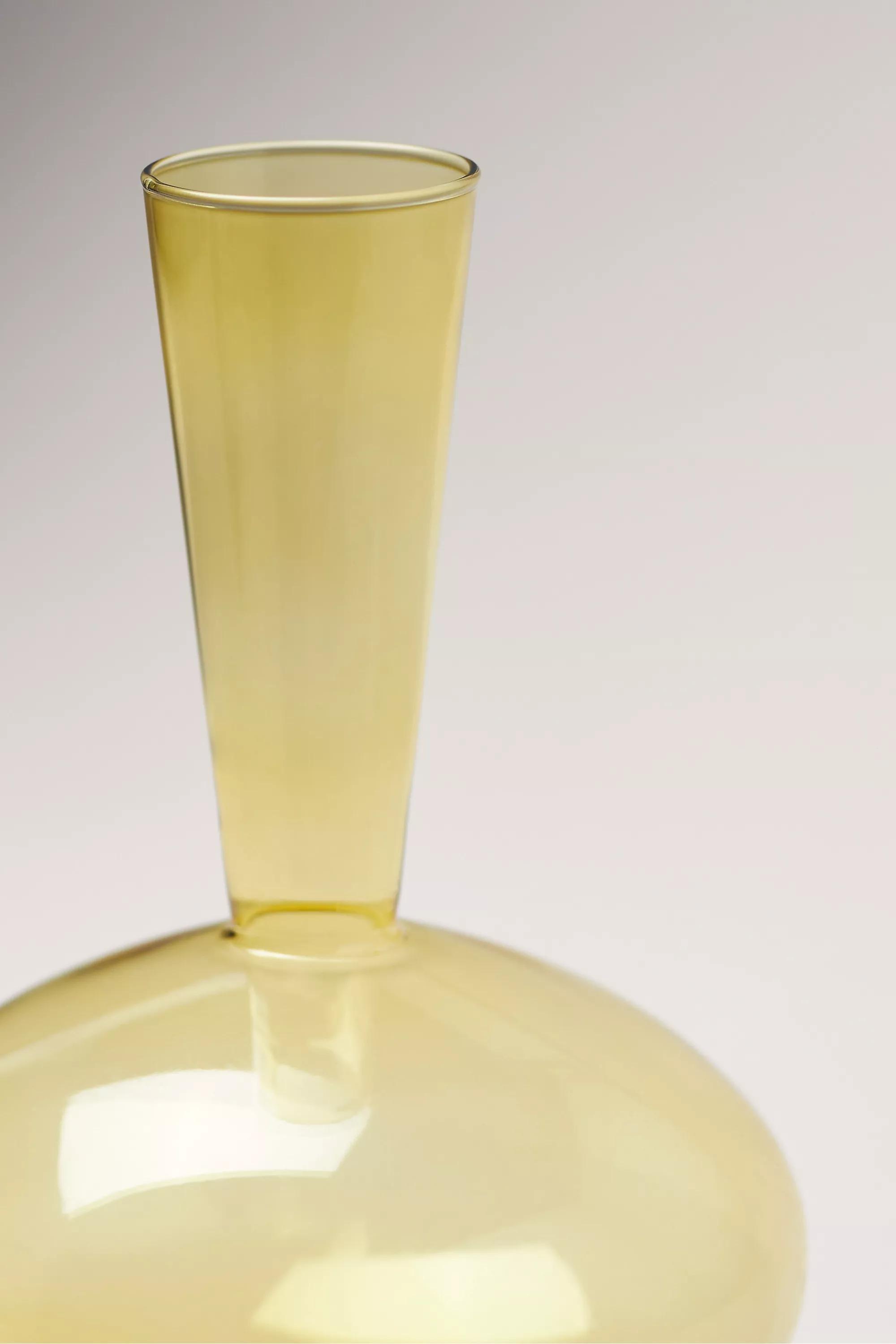 Glass Vase, Yellow, A501_0272, large image number 2