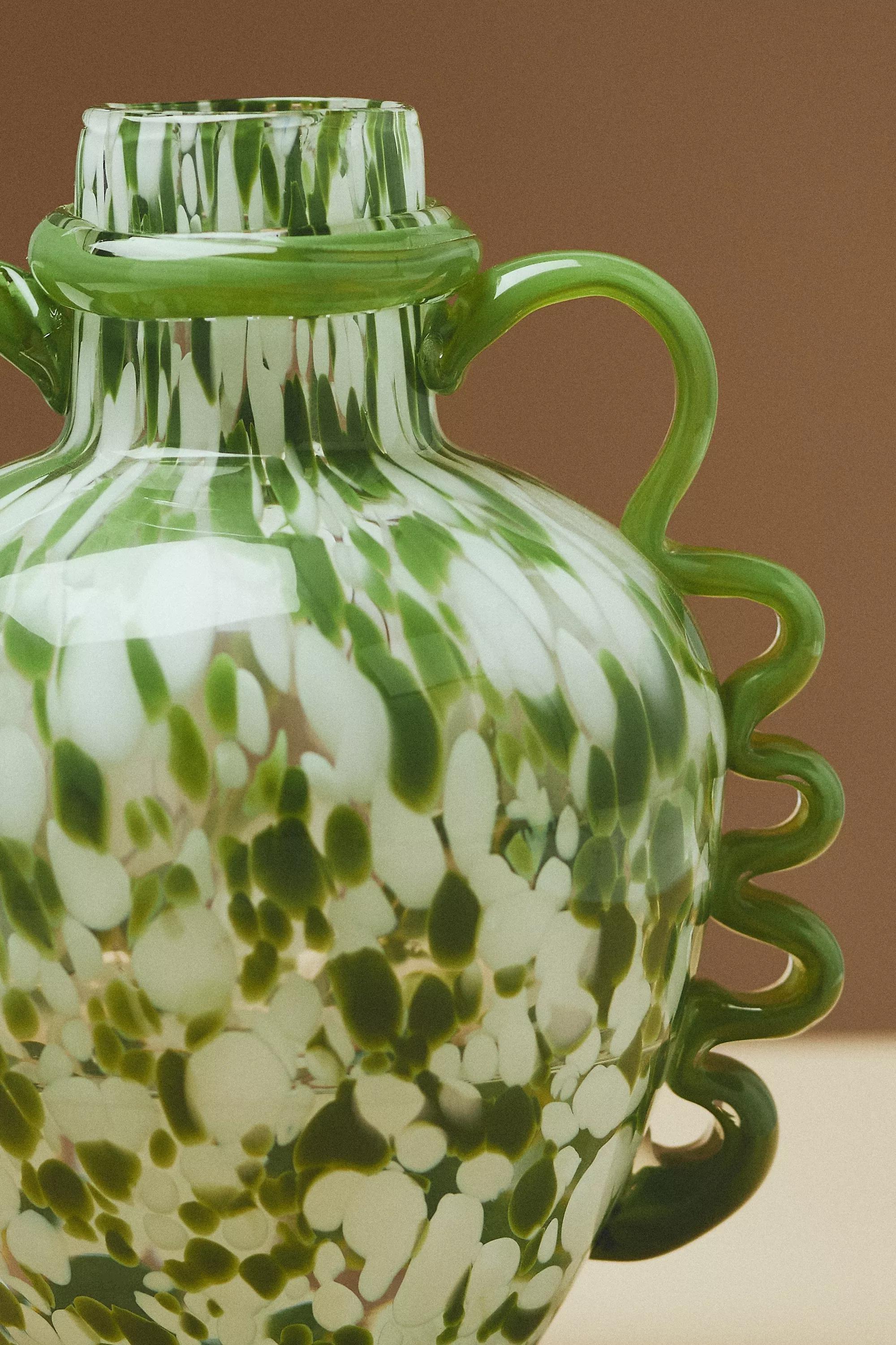 Milou Glass Vase, Green, A501_0037, large image number 2