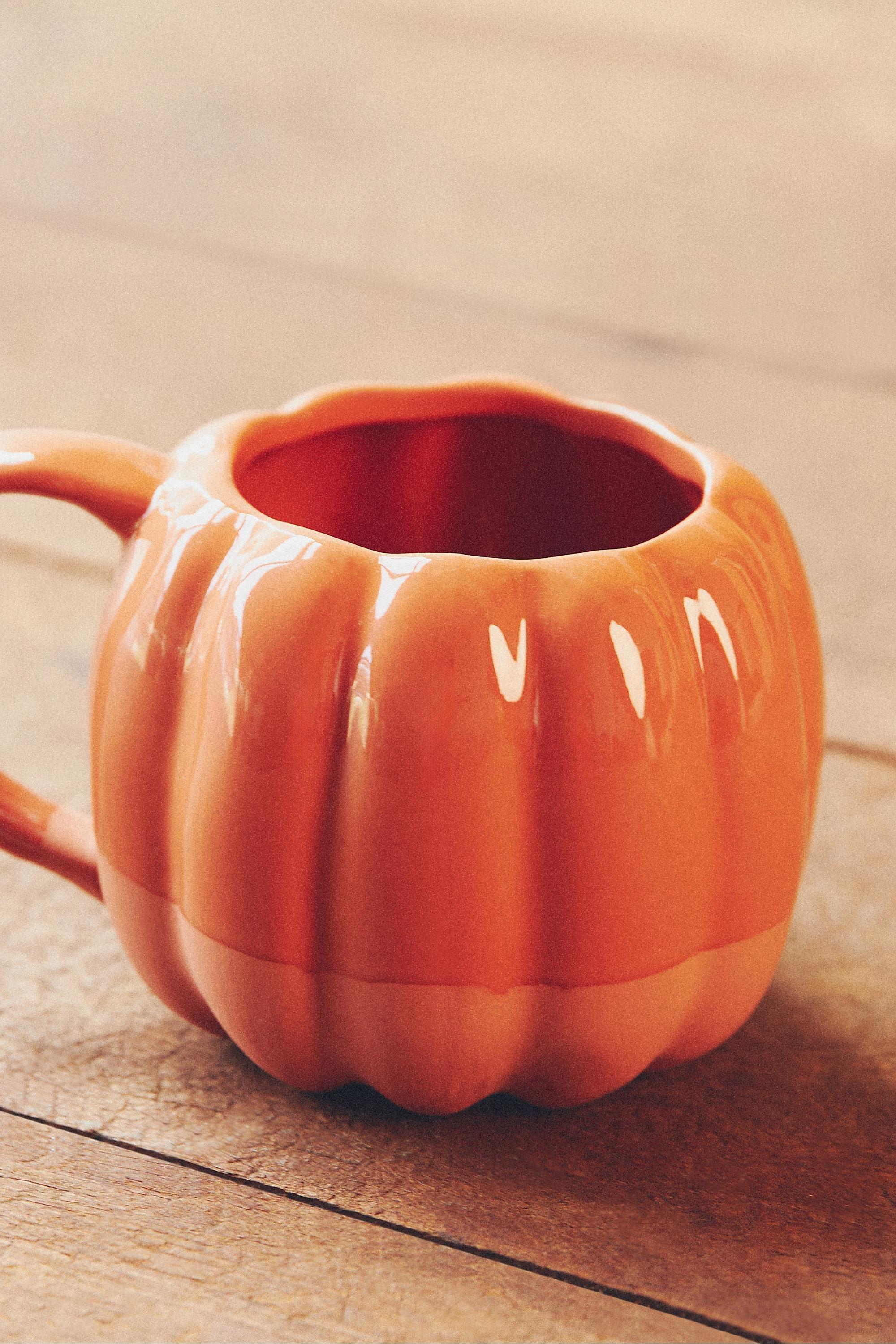 Cindy Pumpkin Mug, Orange, A501_0080, large image number 1