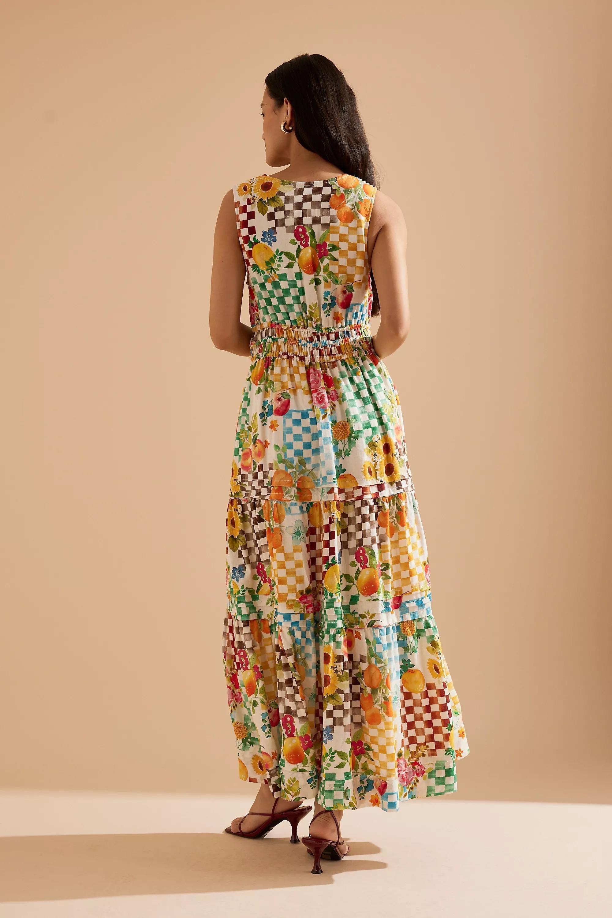 IVORY The Somerset Maxi Dress: Linen Ties Edition, A501_0011, large image number 1