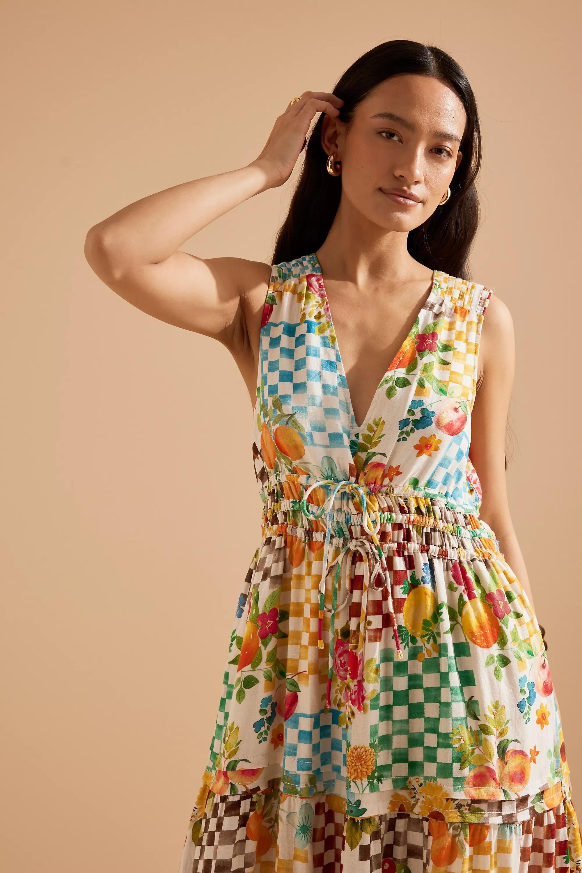 IVORY The Somerset Maxi Dress: Linen Ties Edition, A501_0011, large image number 3