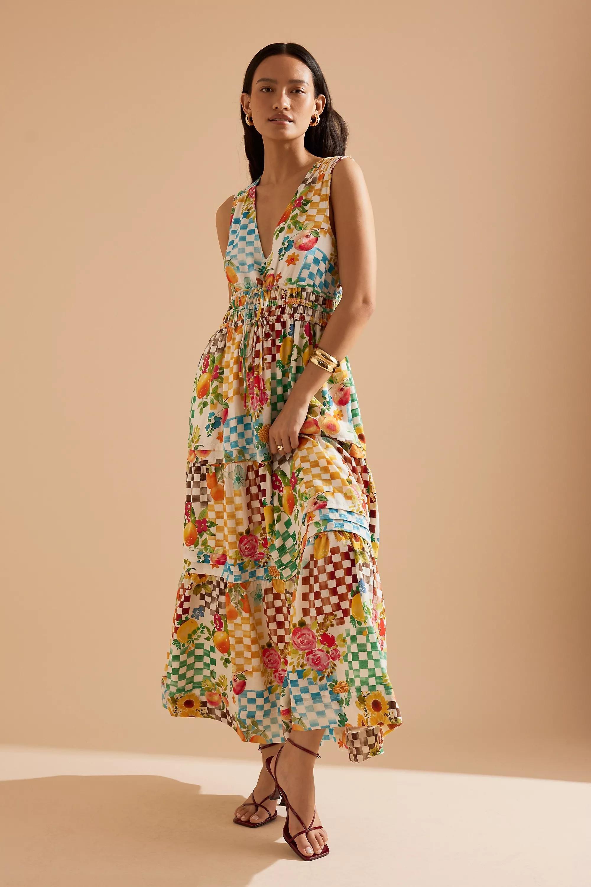 IVORY The Somerset Maxi Dress: Linen Ties Edition, A501_0011, large image number 4