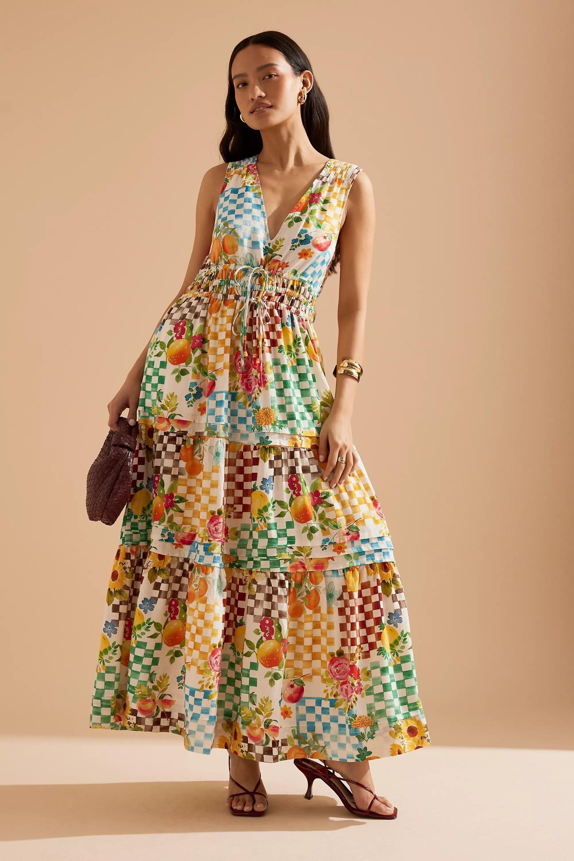 IVORY The Somerset Maxi Dress: Linen Ties Edition, A501_0011, large image number 5