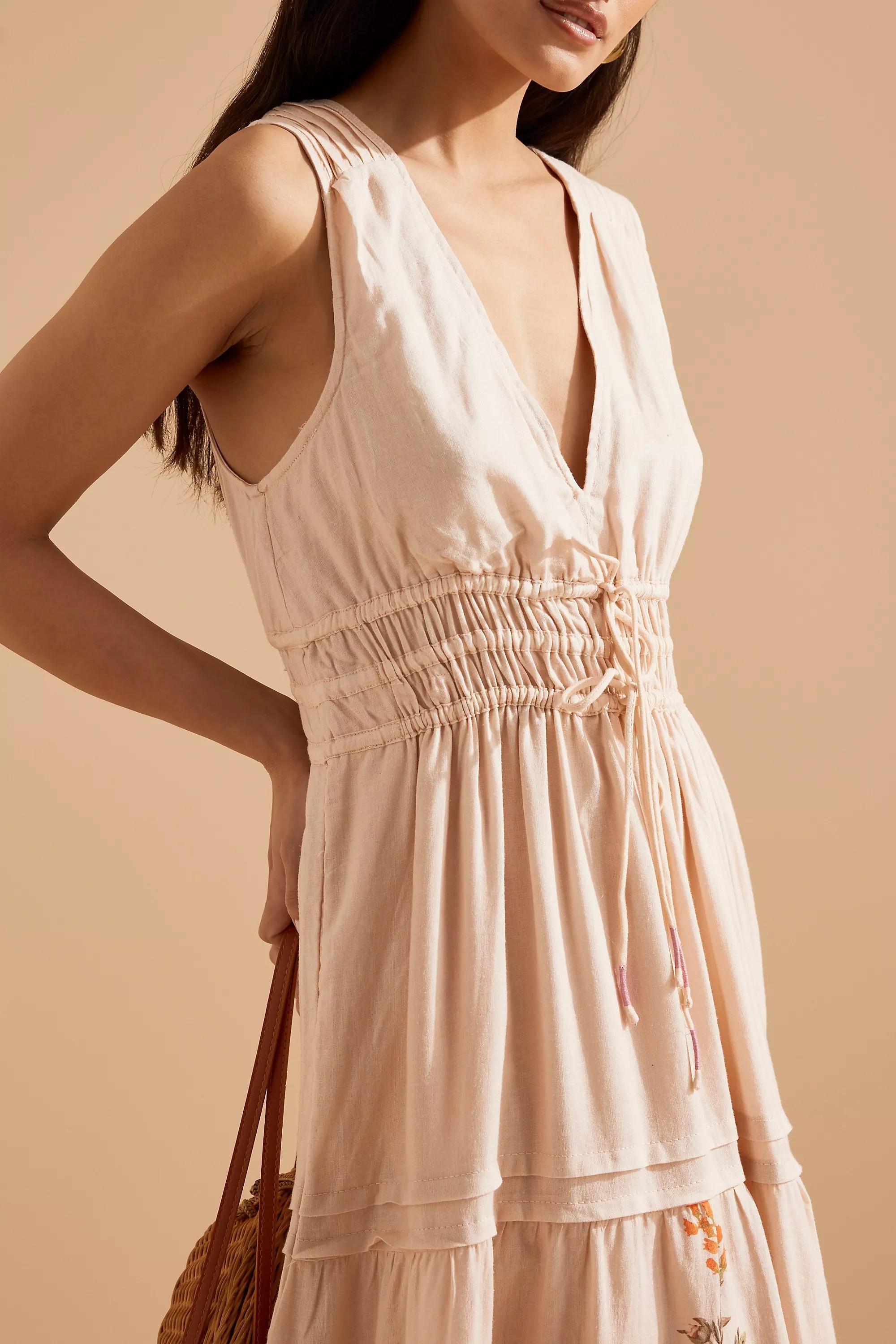 Anthropologie Dress Women Floral Milkmaid Bohemian Maxi, A501_0066, large image number 4