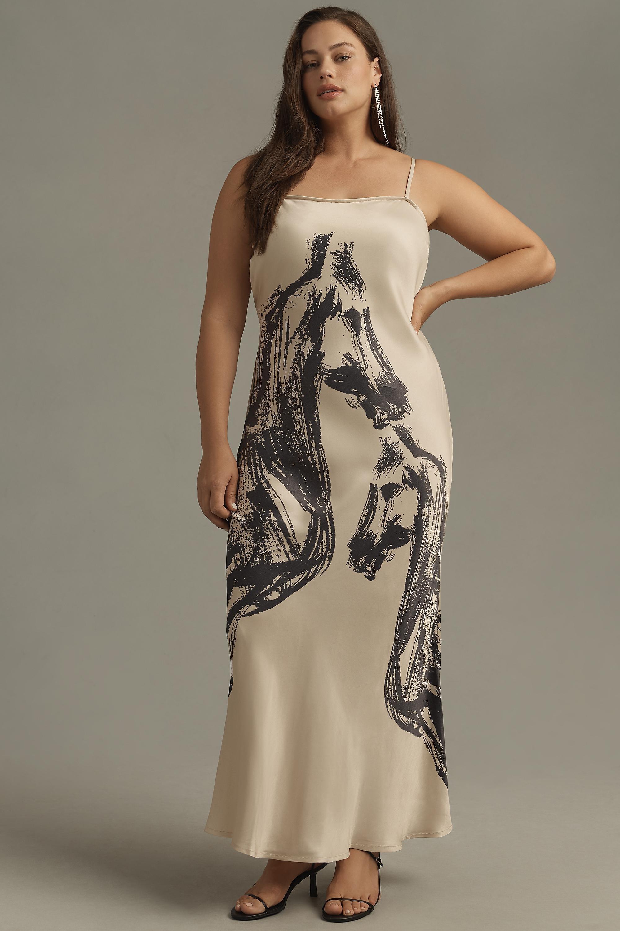 Conditions Apply Chloe Maxi Slip Dress, White, , large image number 5