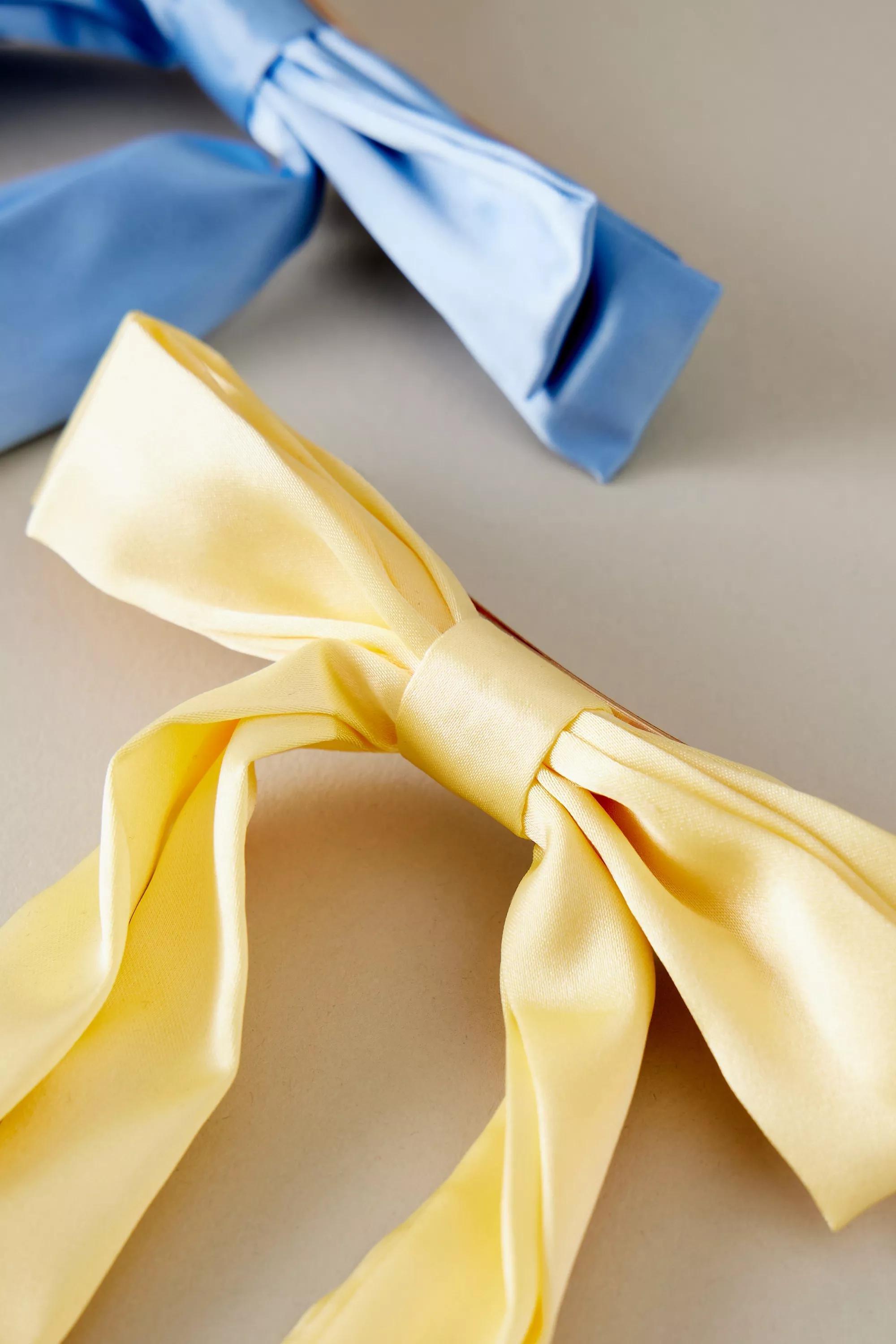 Bow Hair Clip, Set Of 2, Blue, A501_0048, large image number 1
