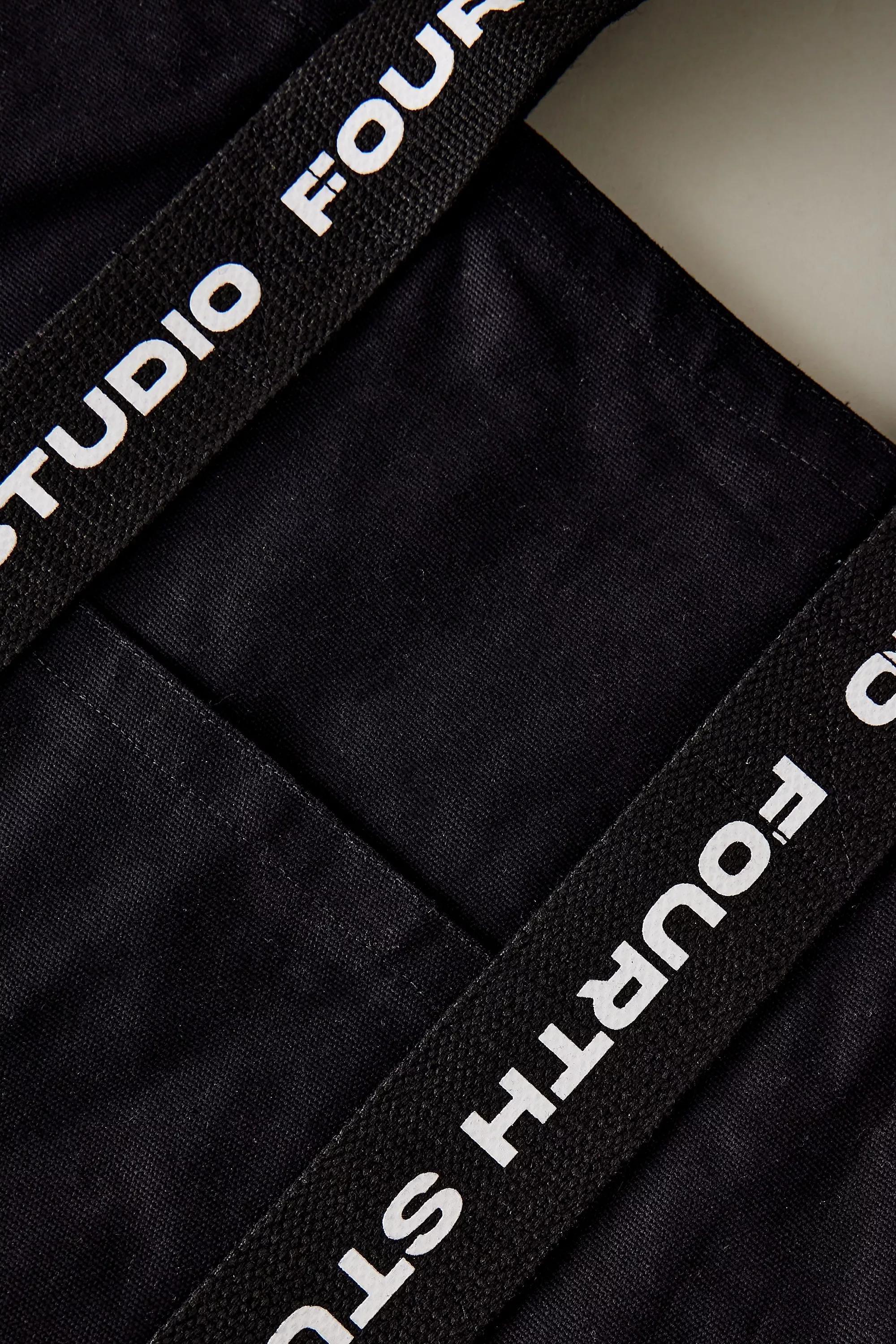 4Th & Reckless Abi Canvas Tote Bag, Black, A501_0001, large image number 1