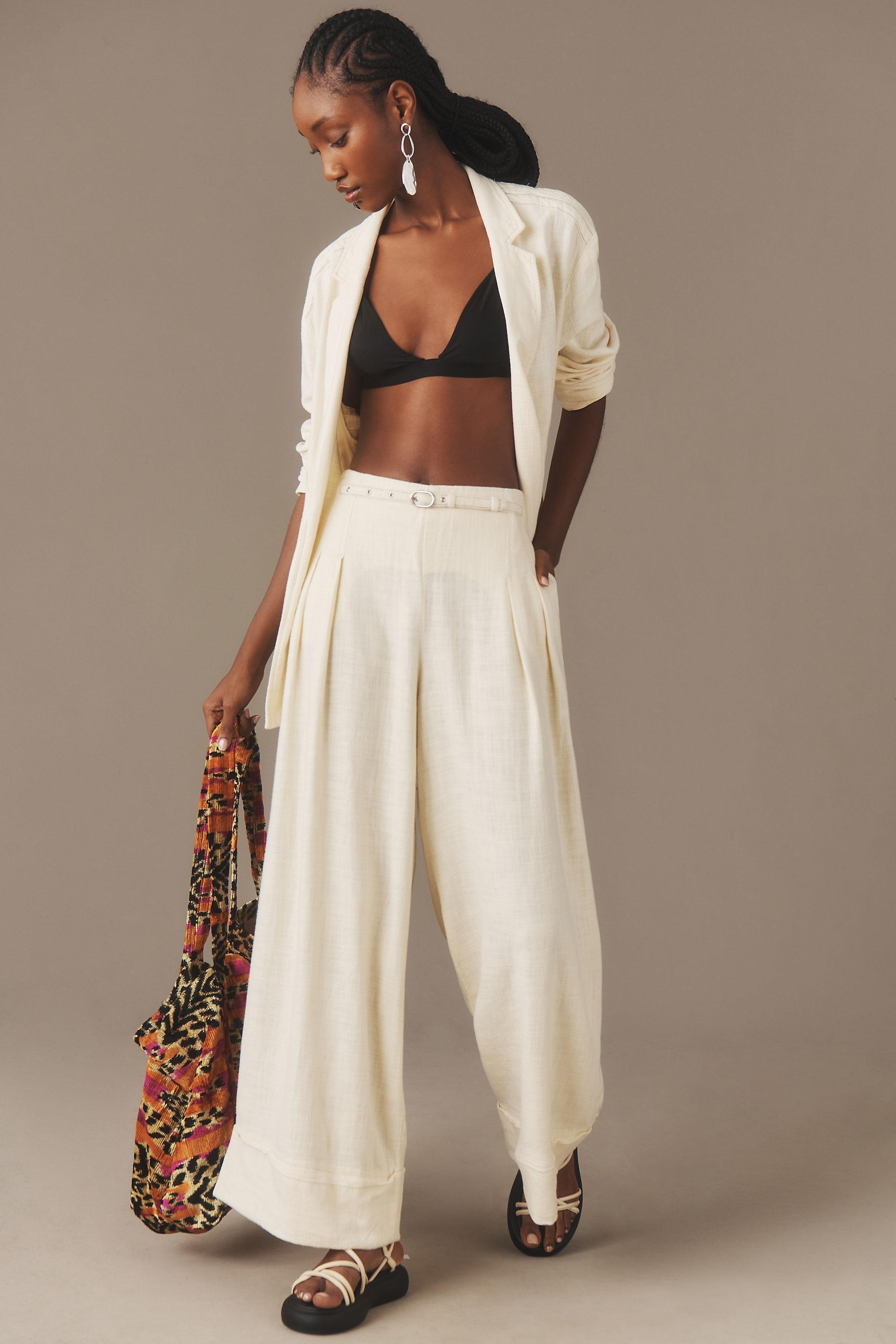 Wht Ob By A City Beach Trouser, , large image number 0