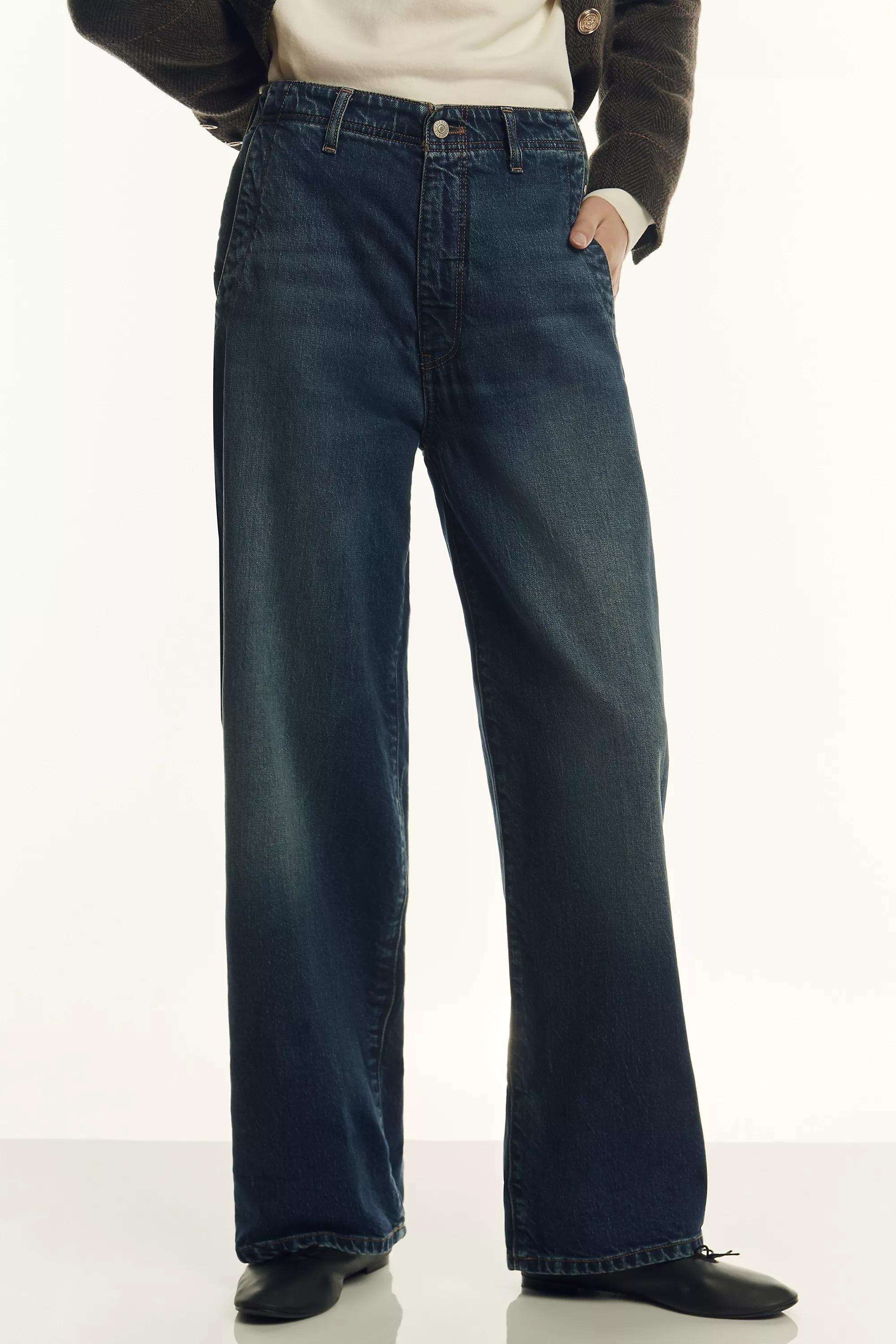 The Lonnie Cuffed Crop Jeans By Pilcro, Navy, , large image number 1