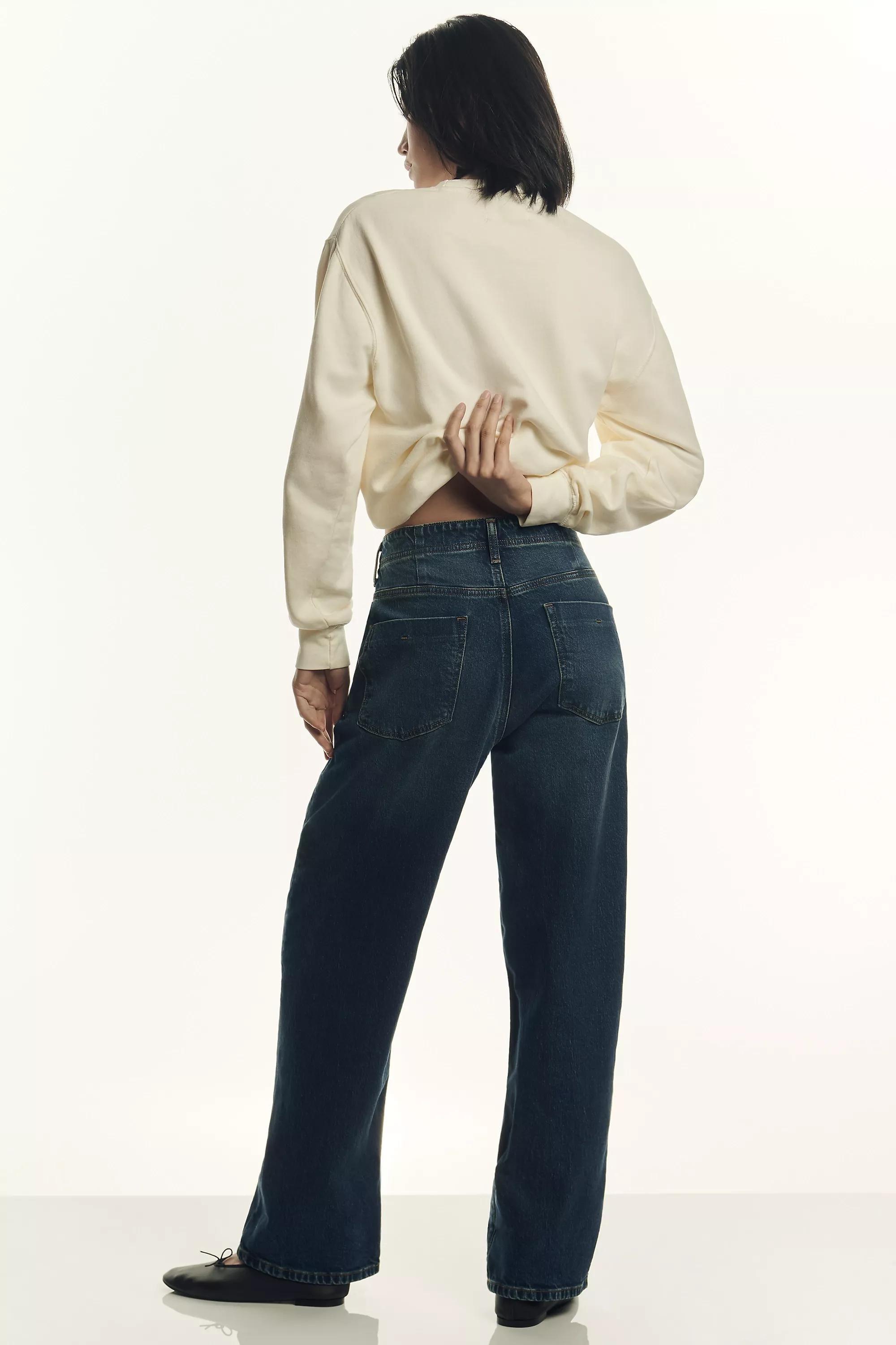 The Lonnie Cuffed Crop Jeans By Pilcro, Navy, , large image number 2
