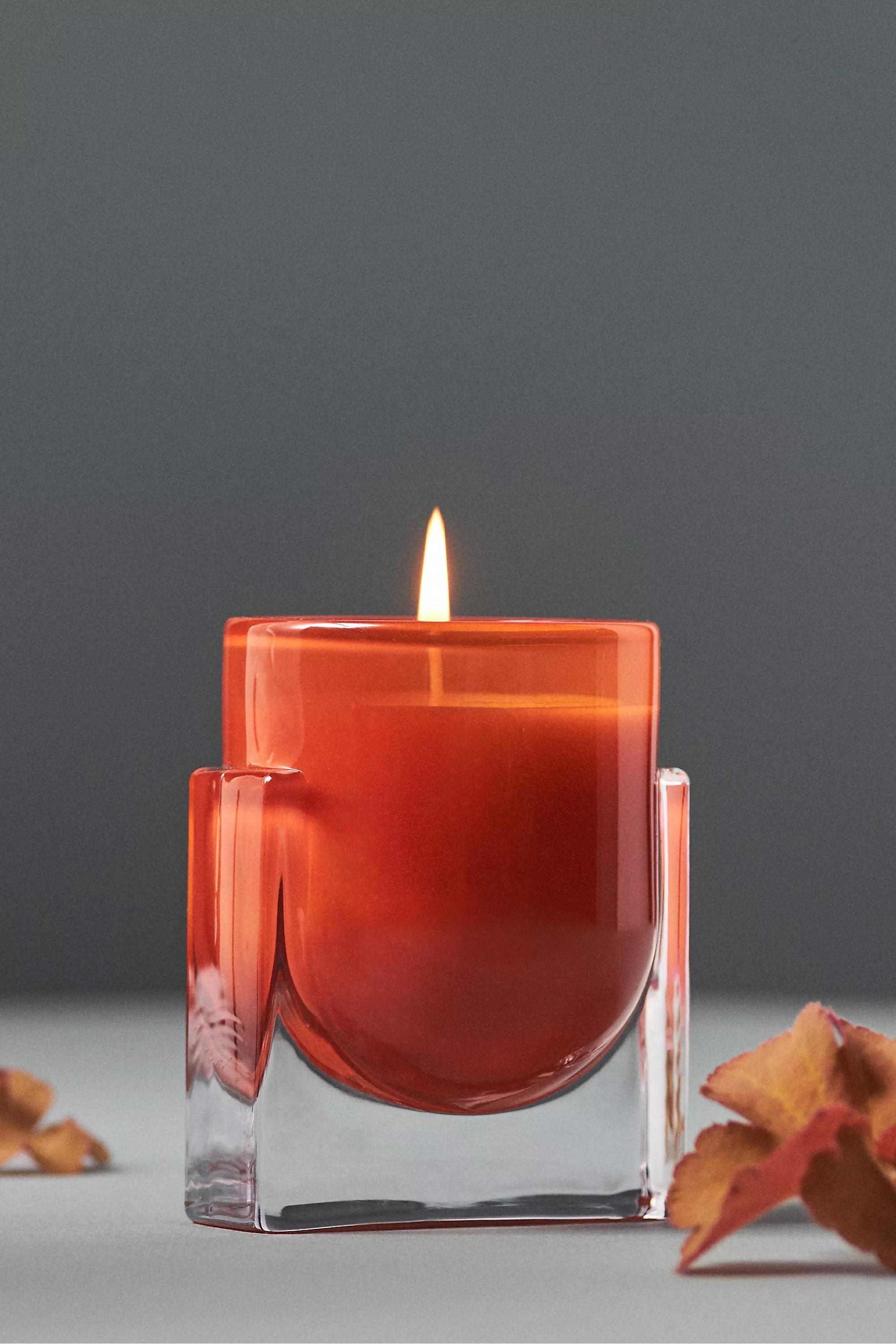 ORANGE Found Notes Golden Amber & Pine Boxed Candle, A501_0080, large image number 1