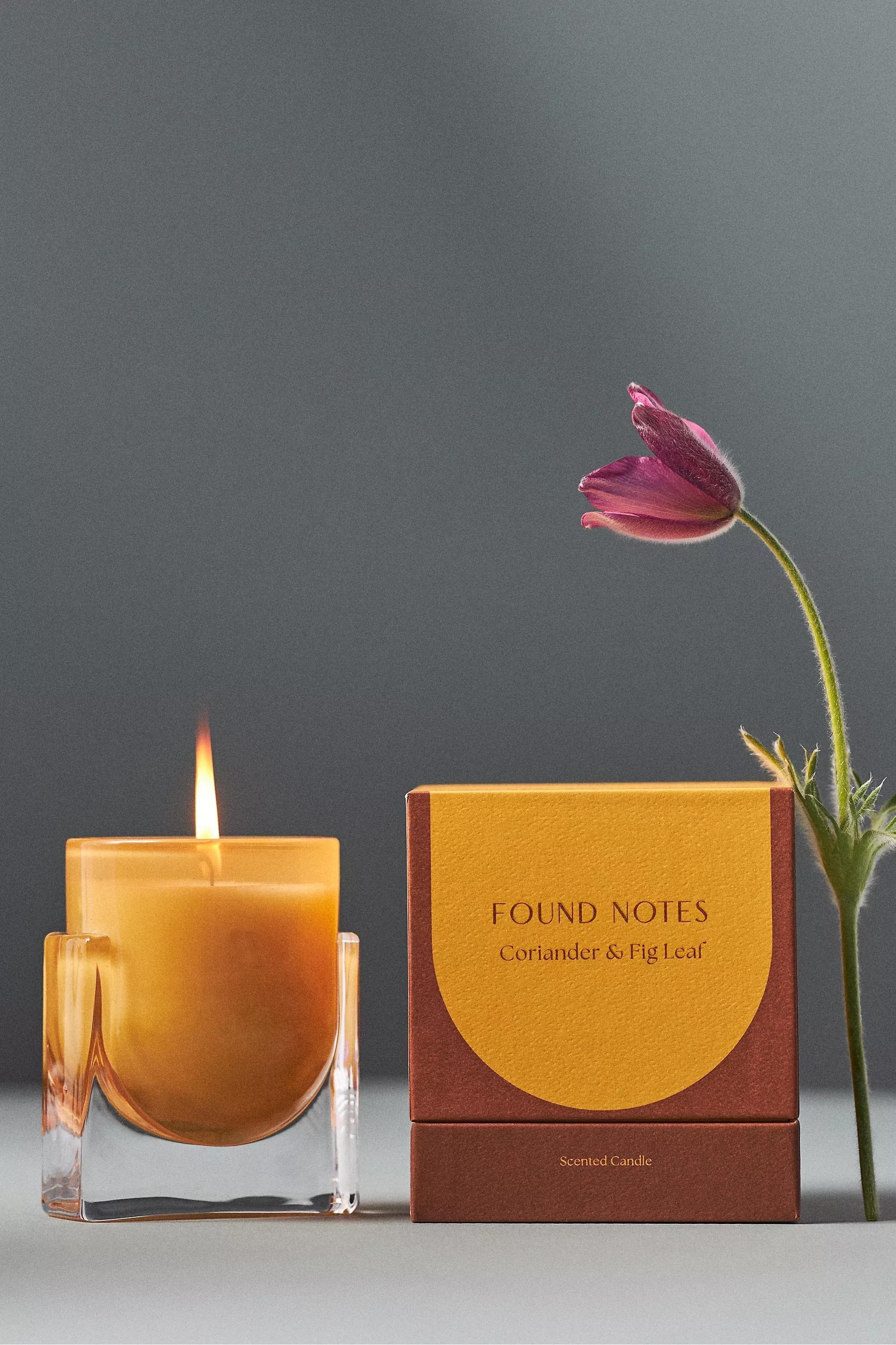 SUN YELLOW Found Notes Coriander & Fig Leaf Boxed Candle, A501_0272, large image number 0