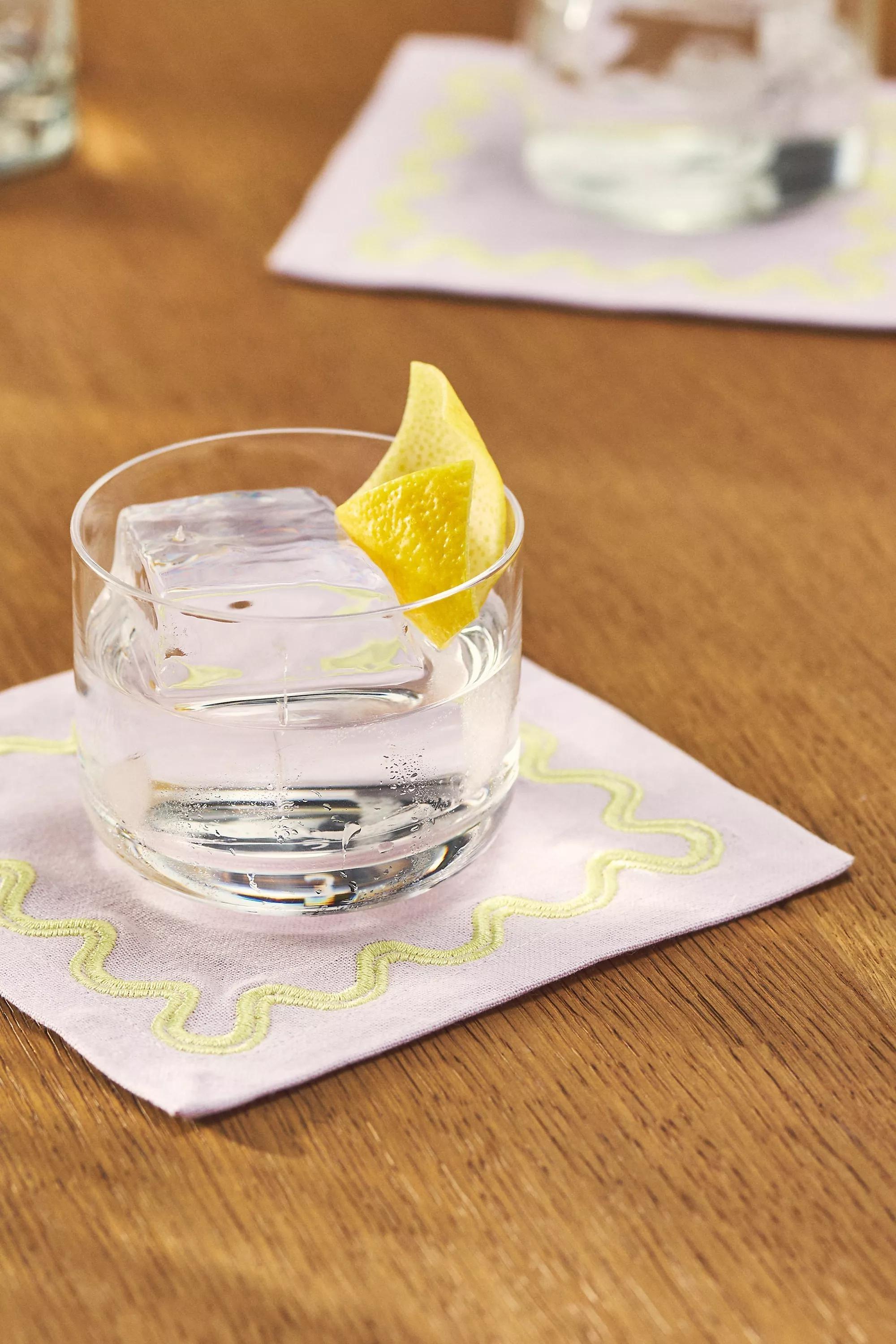 LAVENDER Madeline Cocktail Napkins, Set of 4, A501_0053, large image number 1