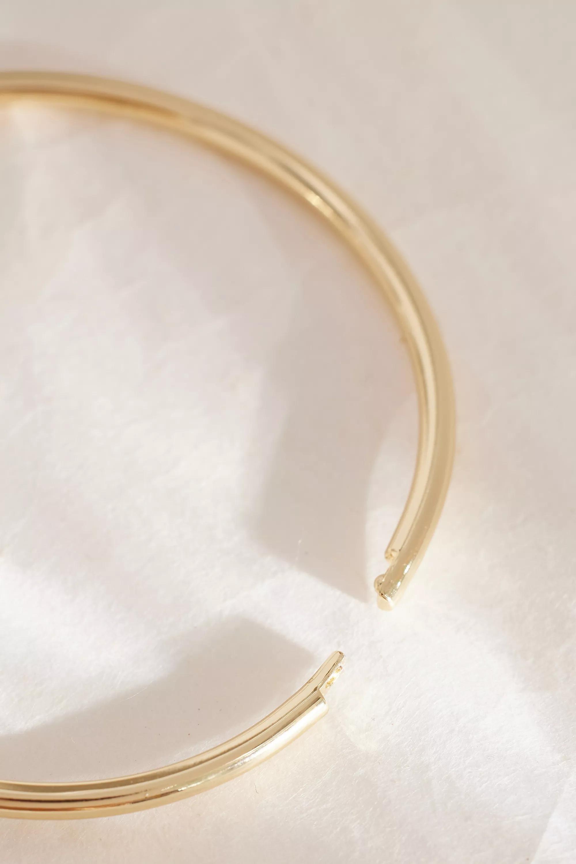 Knot Bangle Bracelet, Gold, A501_0070, large image number 3