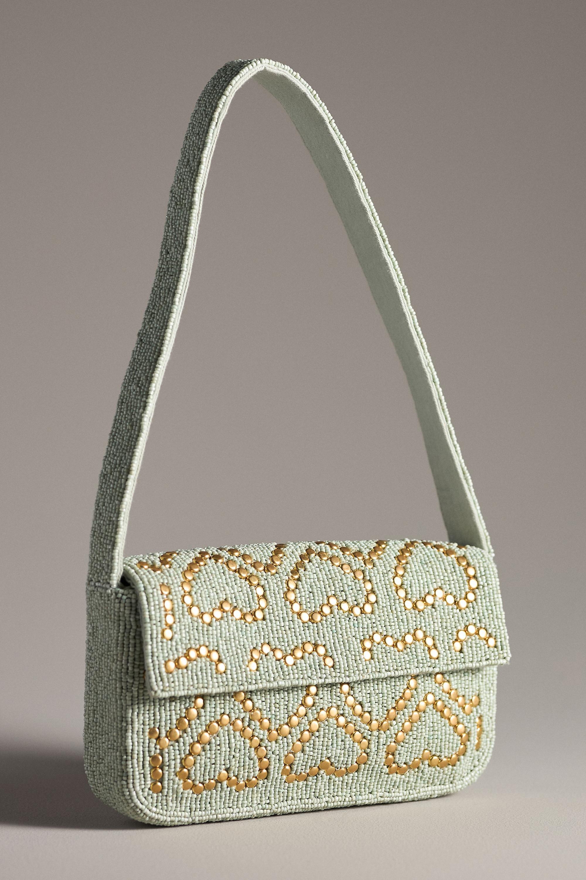 Anthropologie Embellishment Clutch, Blue, A501_0048, large image number 0