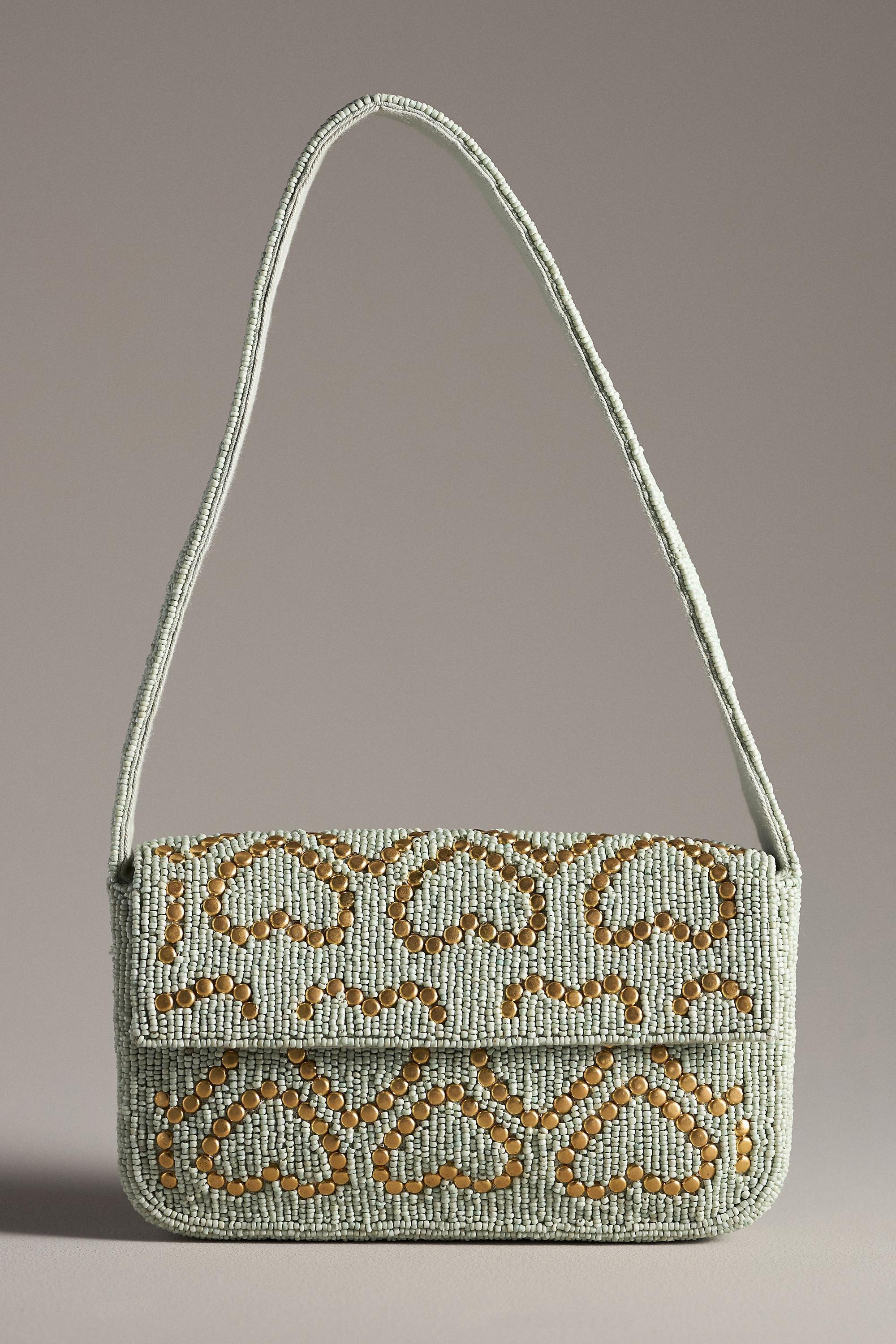 Anthropologie Embellishment Clutch, Blue, A501_0048, large image number 1