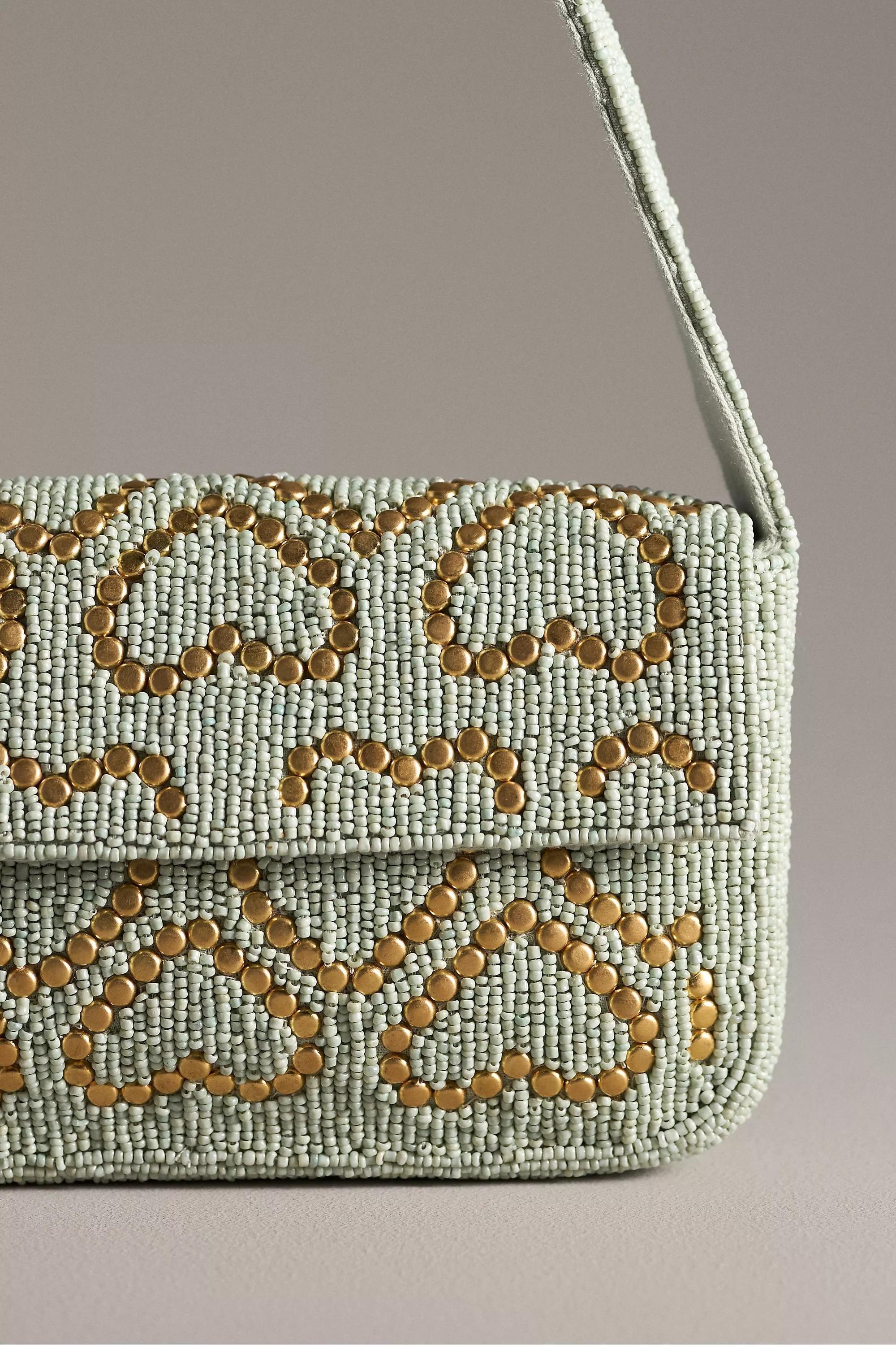 Anthropologie Embellishment Clutch, Blue, A501_0048, large image number 2