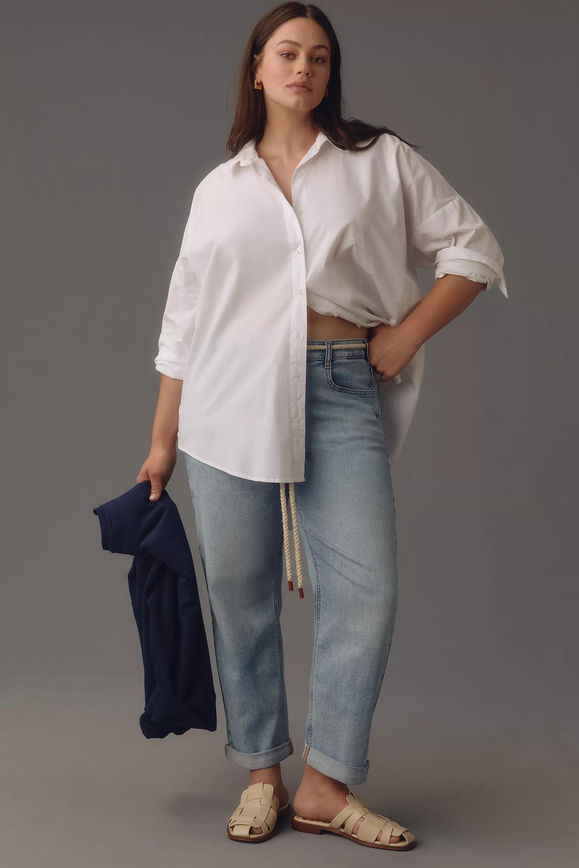 Anthropologie Pilcro Cropped Jeans, Blue, A501_0092, large image number 4