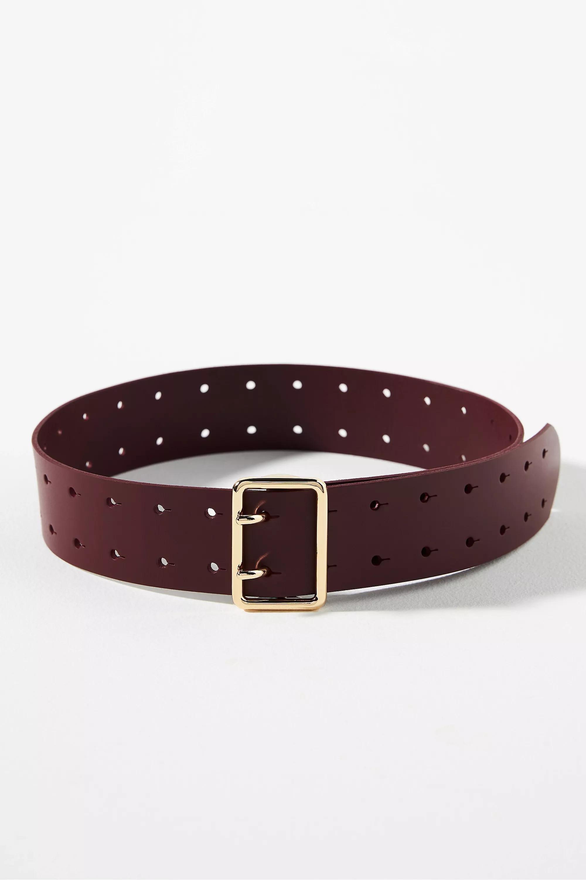 Anthropologie Buckle, Burgundy, , medium