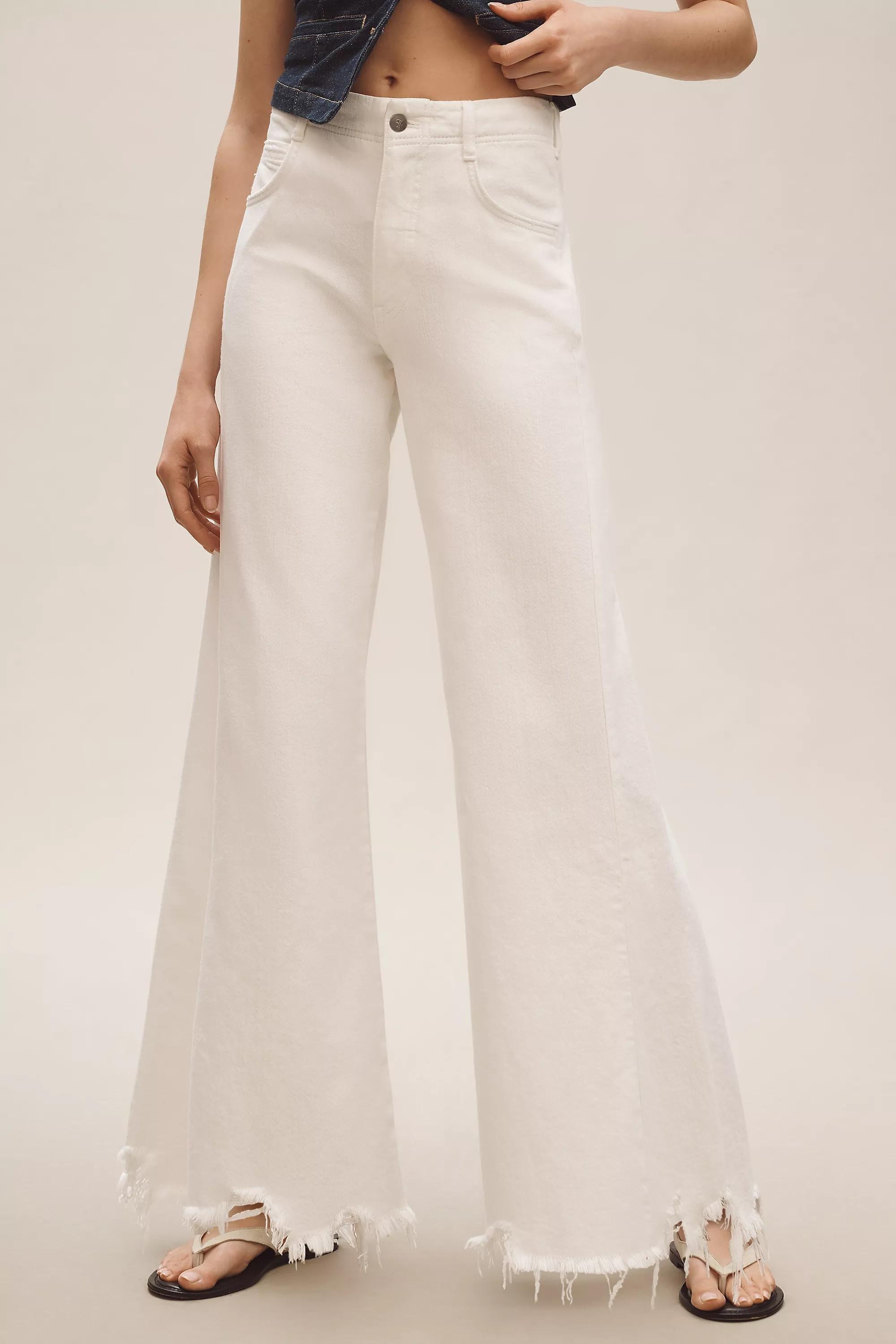 Anthropologie Plain Wide-Leg Jeans, , large image number 1